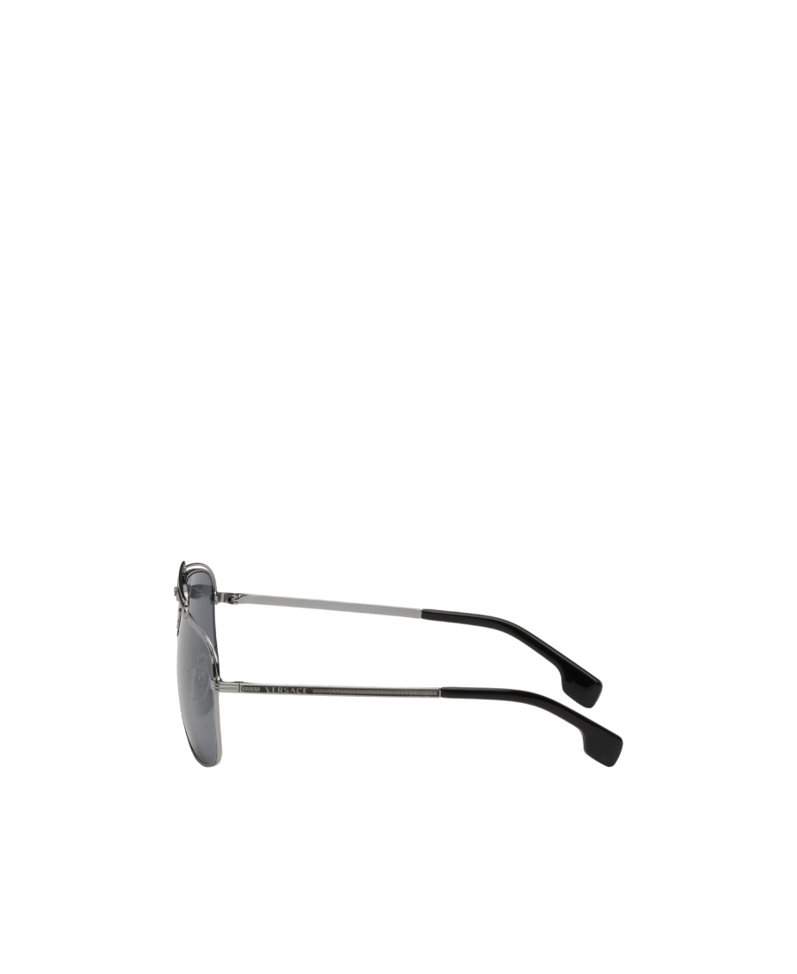 Versace Focus Logo Sunglasses In Gray