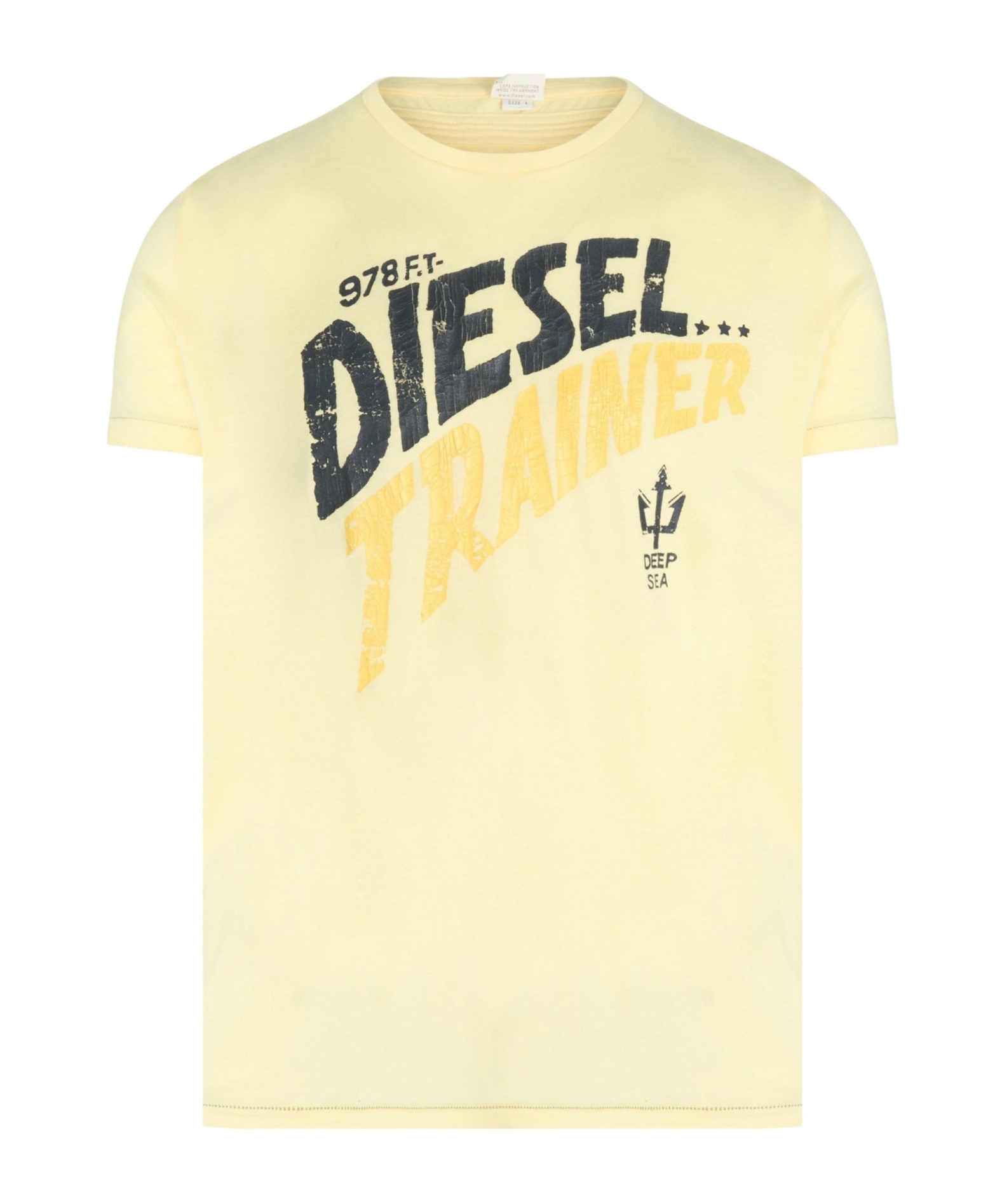 Diesel 978 Trainer T-shirt In Yellow