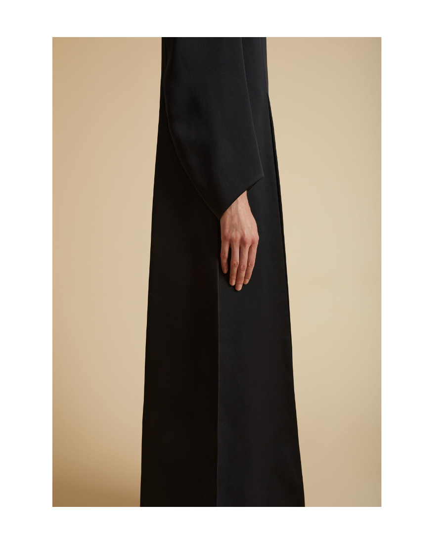 Khaite The Clete Maxi Dress In Black