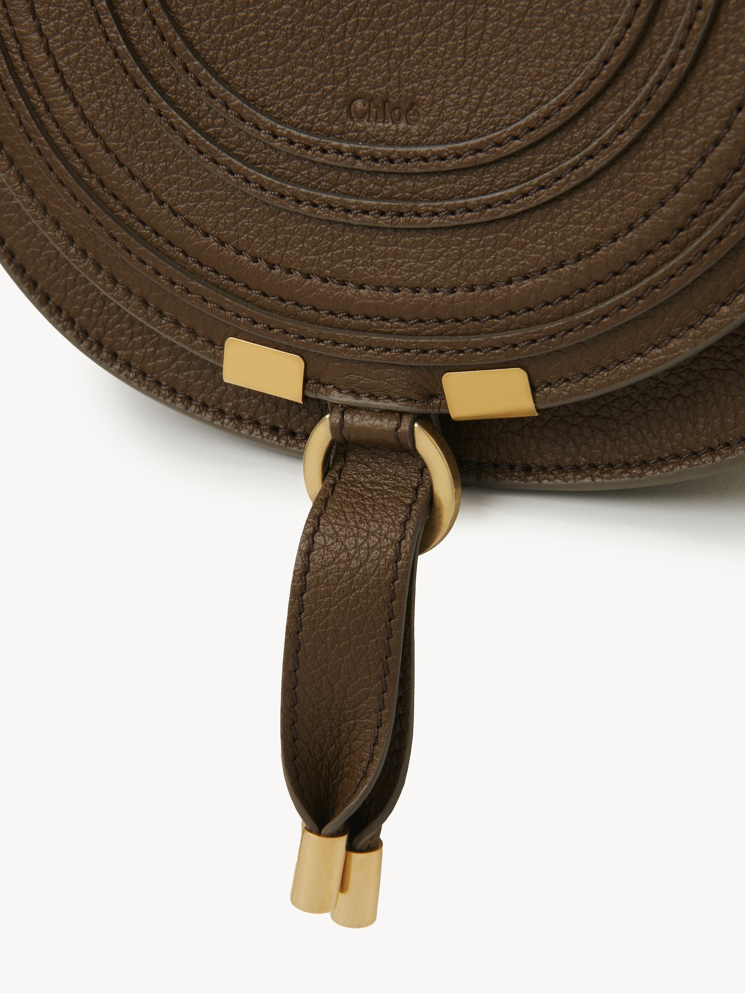 Chloé Small Marcie Saddle Bag In Green