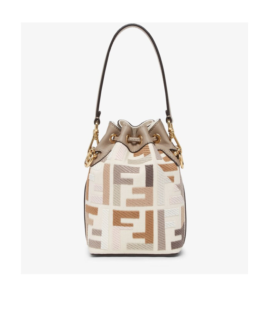 Fendi Mon Tresor Bucket Bag In Nude
