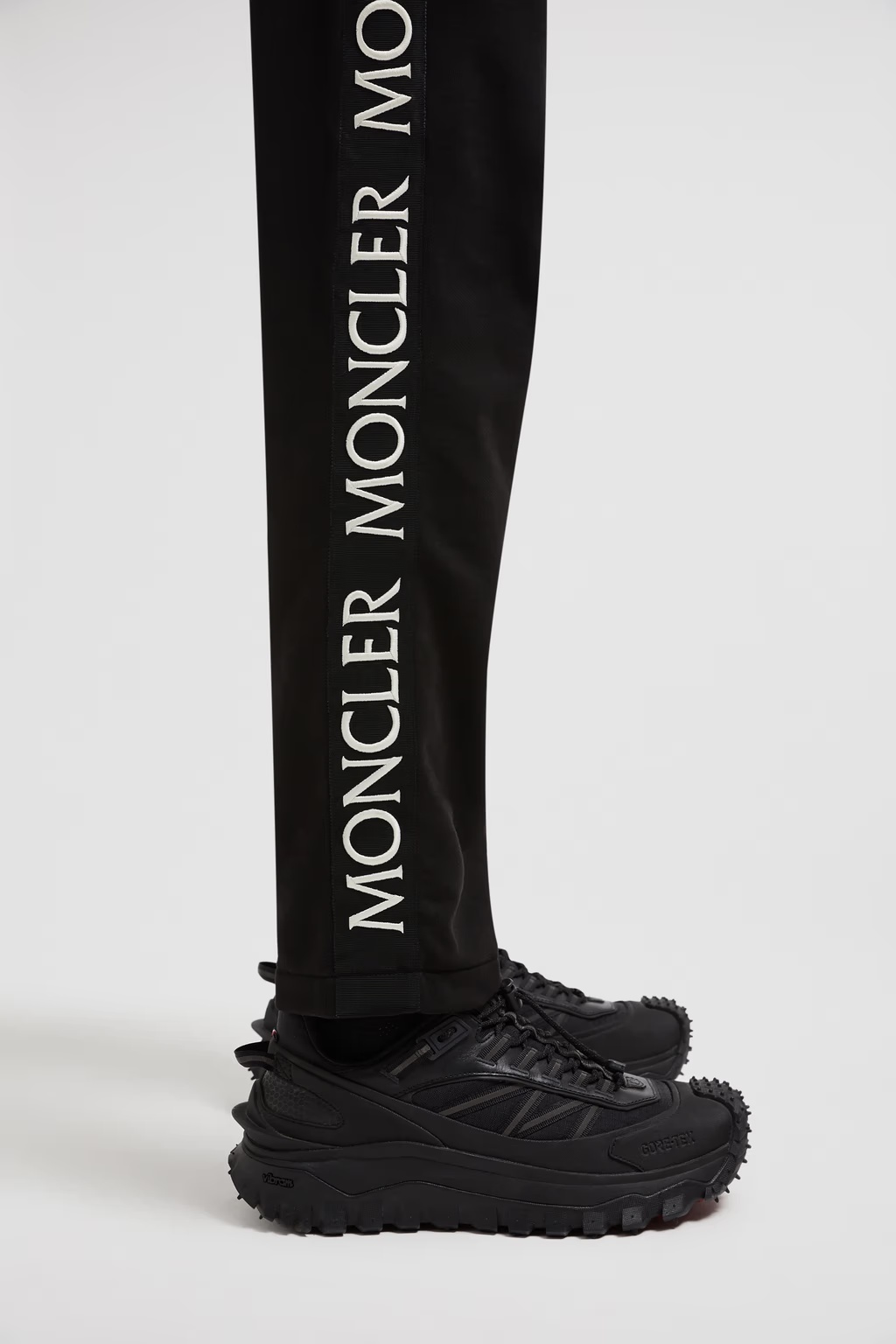 Moncler Logo Trousers, Men, Black, Size: Xl In Black