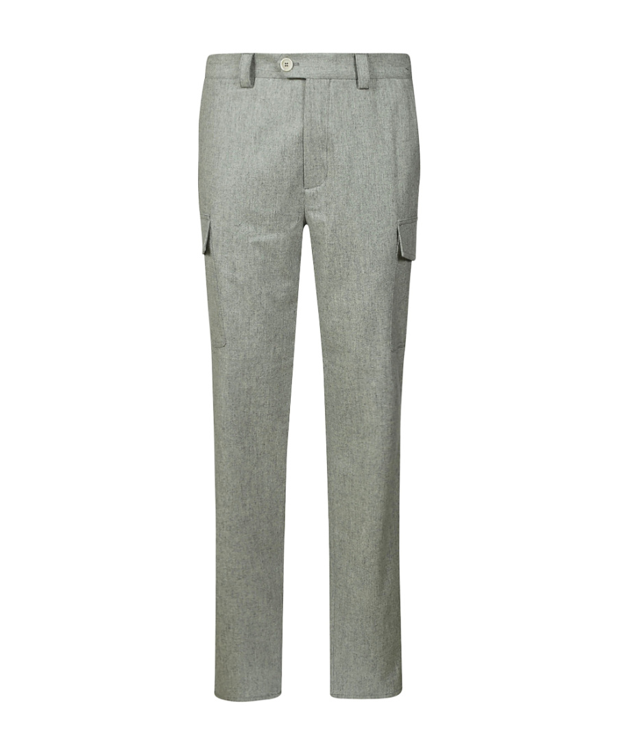 Brunello Cucinelli Logo Casual Pants In Green