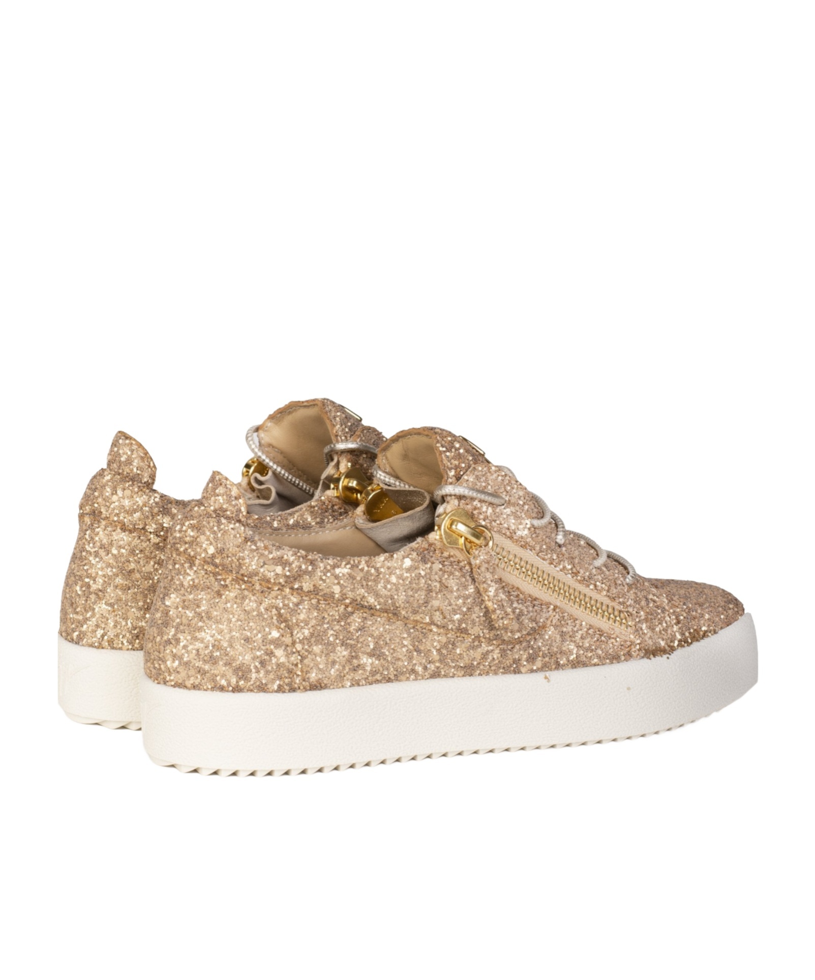 Giuseppe Zanotti Round Toe Low-top Casual Shoes In Brown