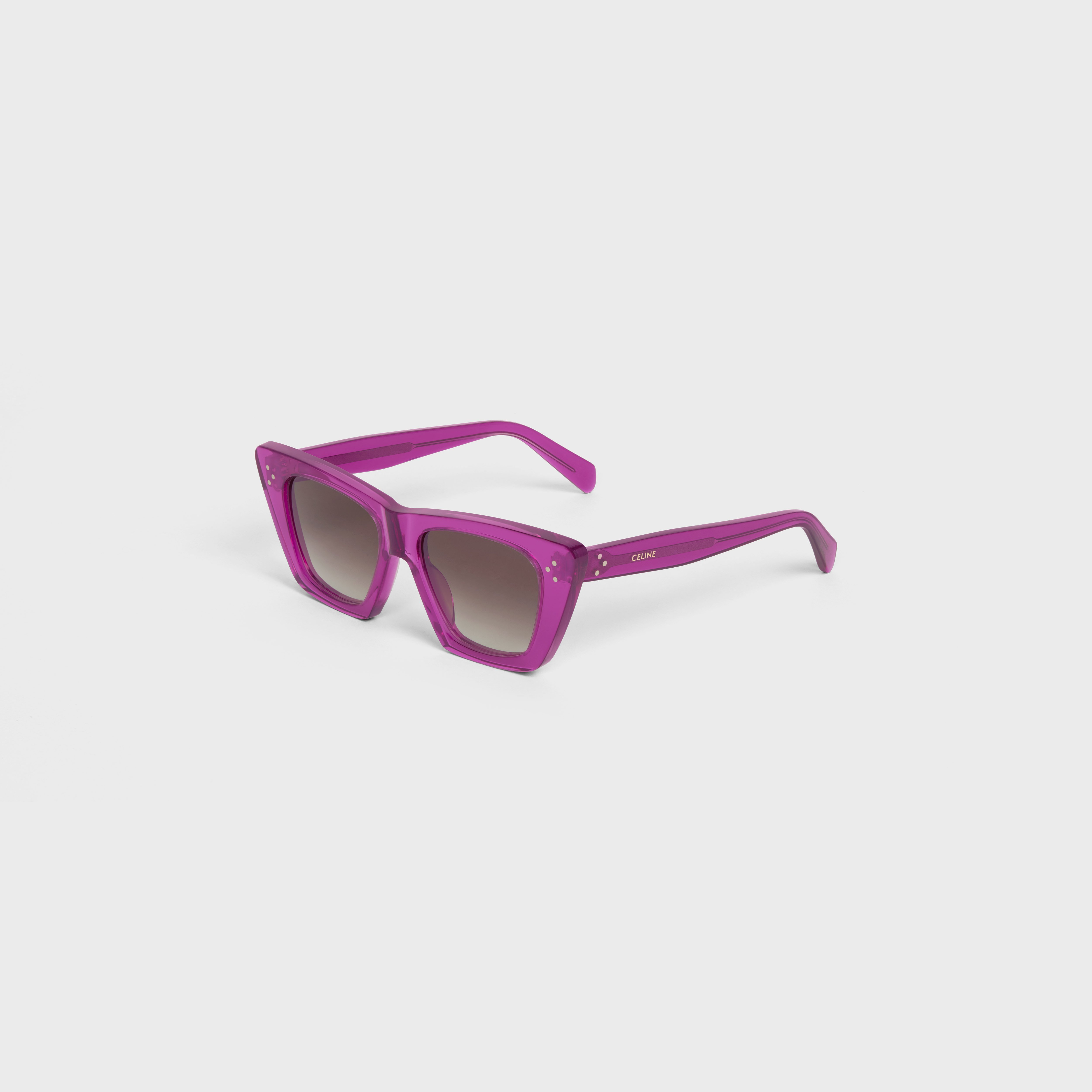 Celine Cat Eye S187 Sunglasses In Acetate In Pink