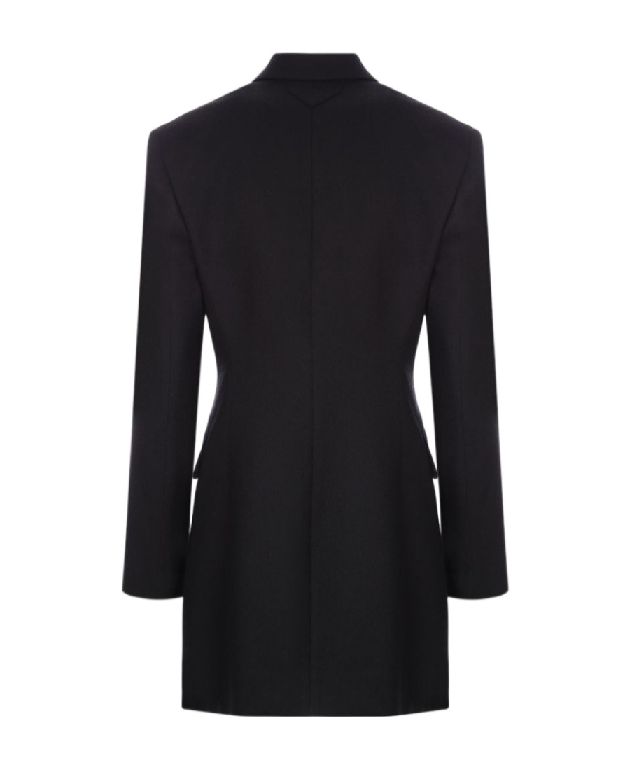 Prada Single-breasted Jacket In Black