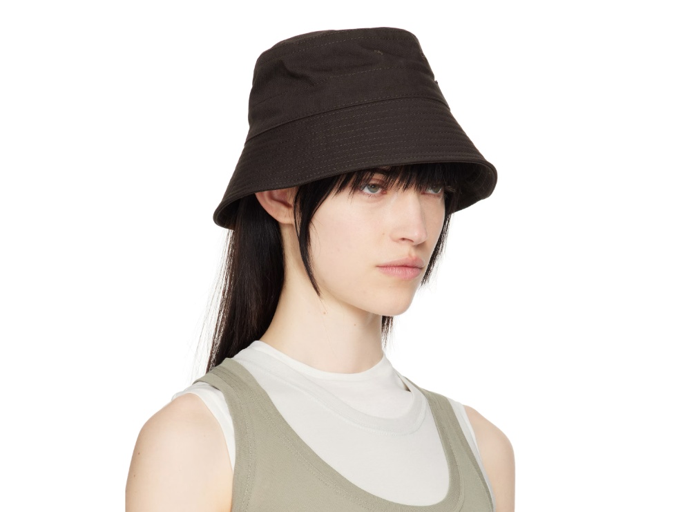 Jil Sander Logo Bucket Hat In Black