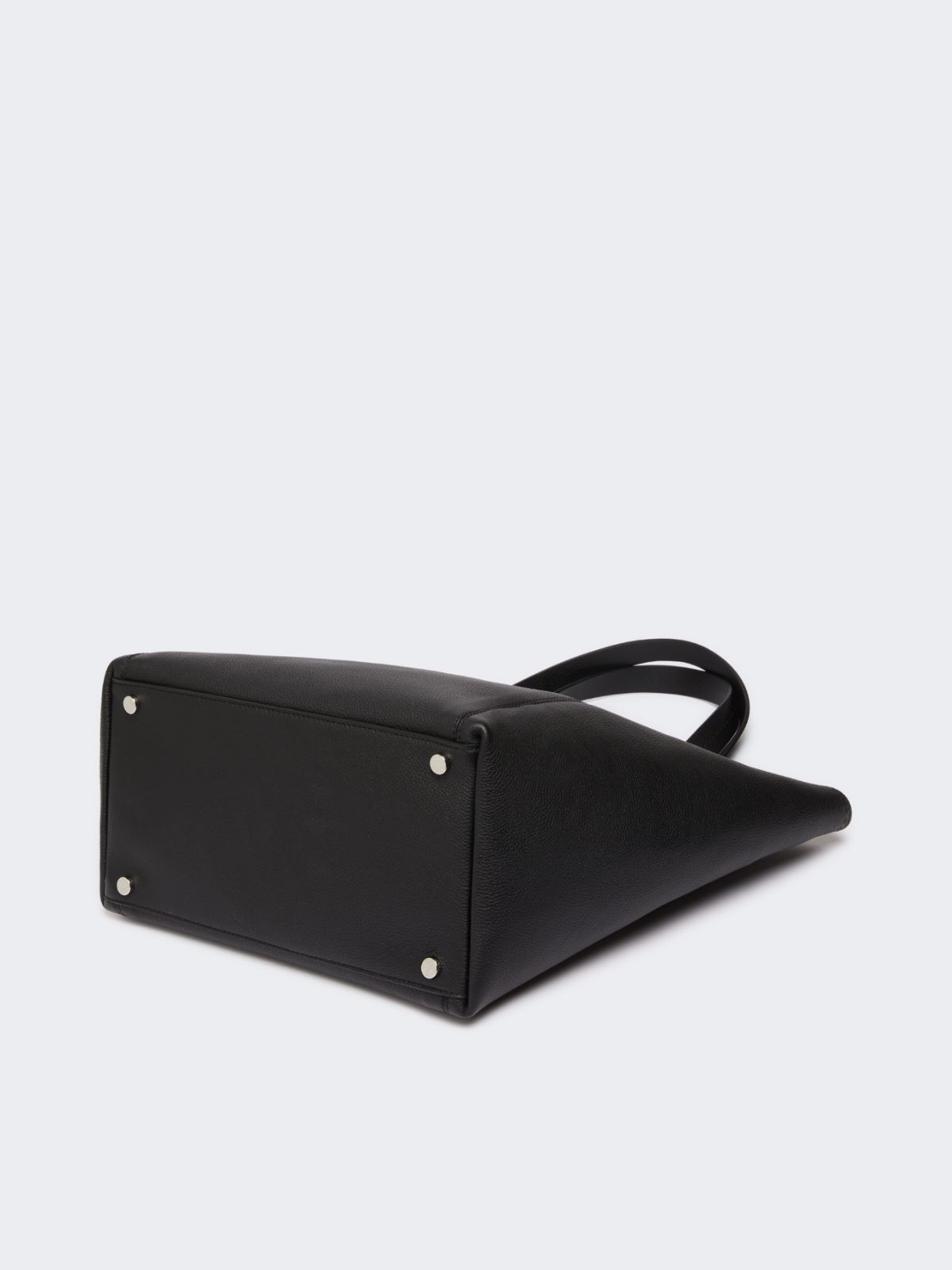 Max Mara Double Handle Handbag In Black
