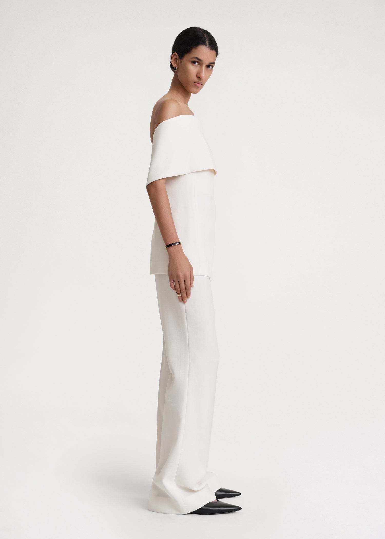 Totême Zenoma Off-shoulder Strapless Top In White