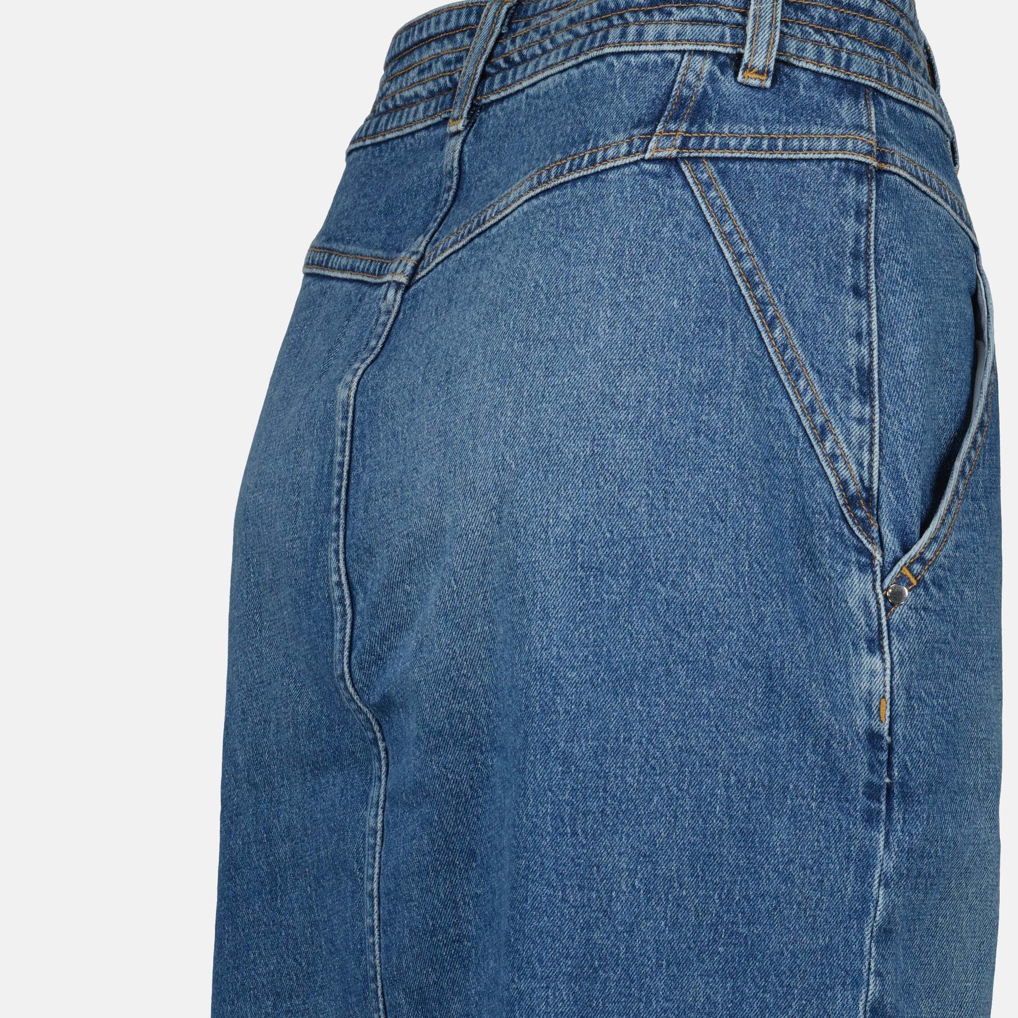 Iro Slit Skirt In Blue
