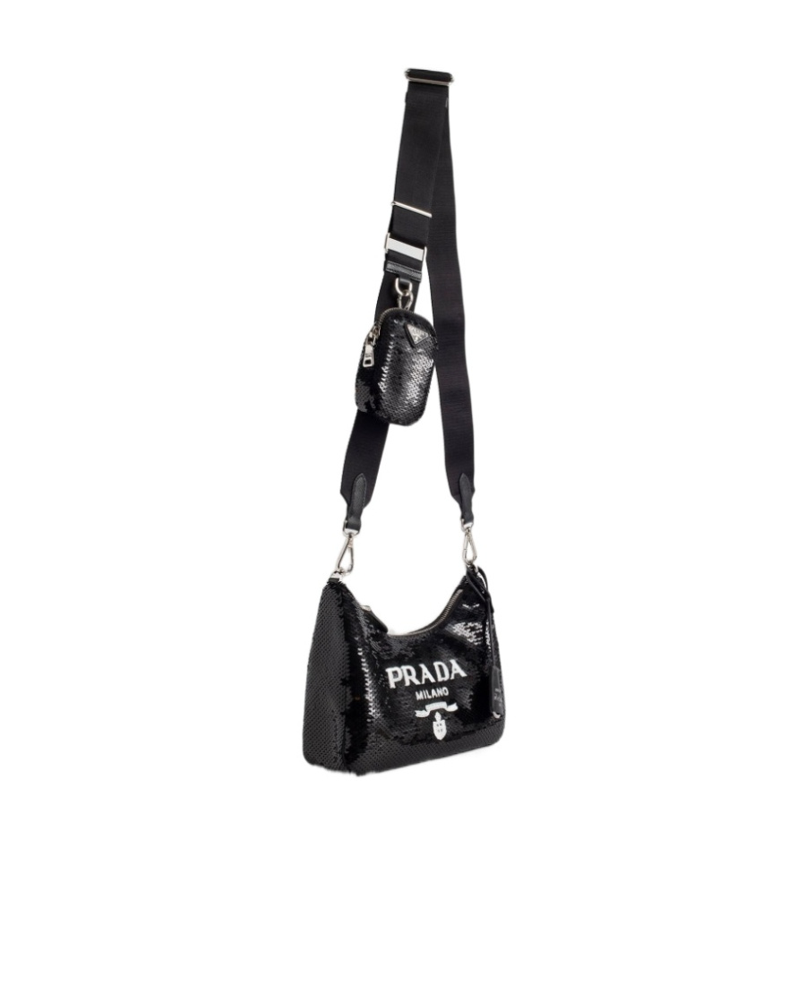 Prada Re-edition 2005 Logo Three-in-one Shoulder Bag In Black