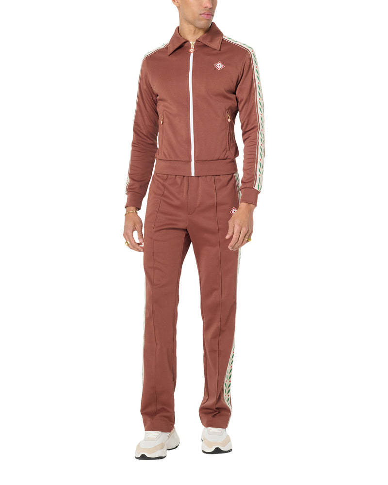 Casablanca Logo-patch Zip-up Jacket In Red