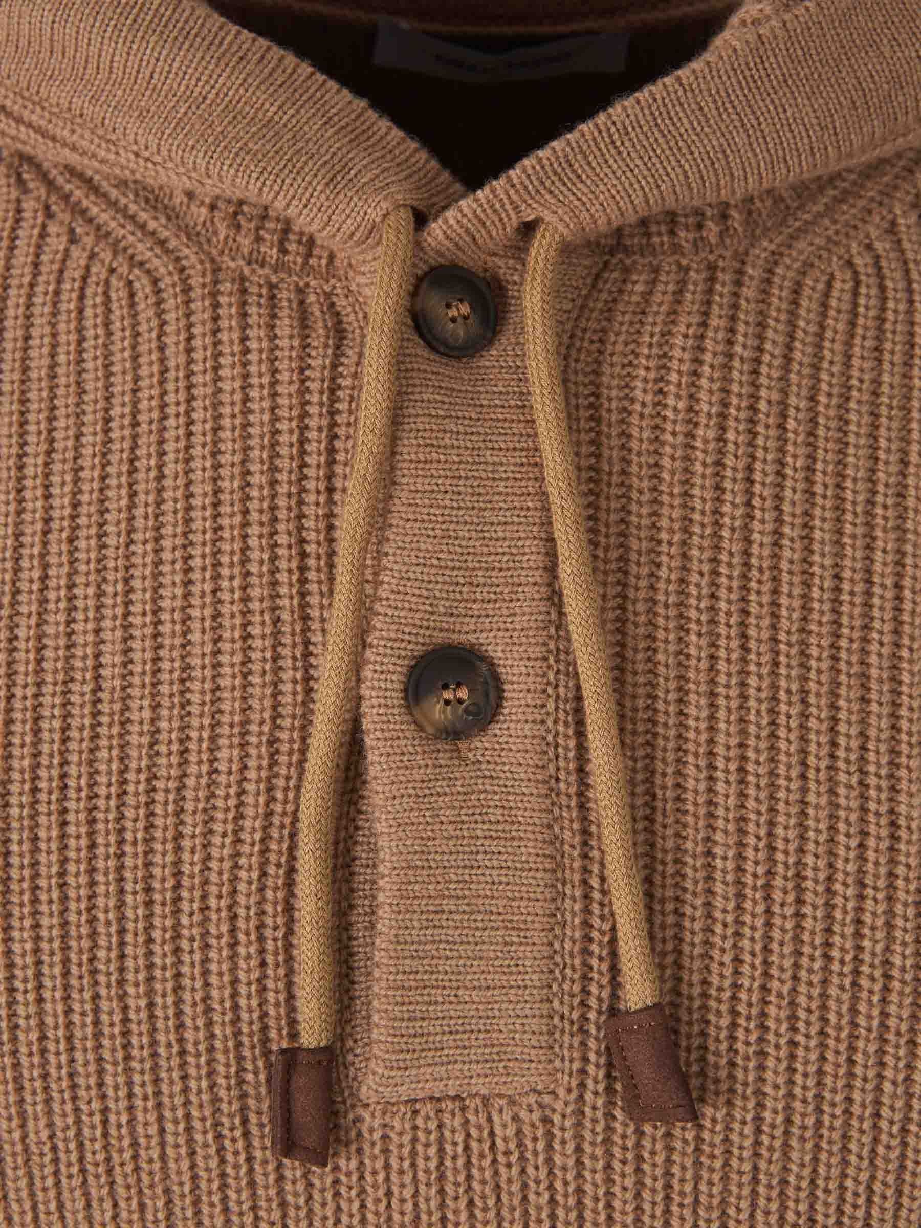 Gran Sasso Hoodie In Geelong Stripes Hoodie In Black