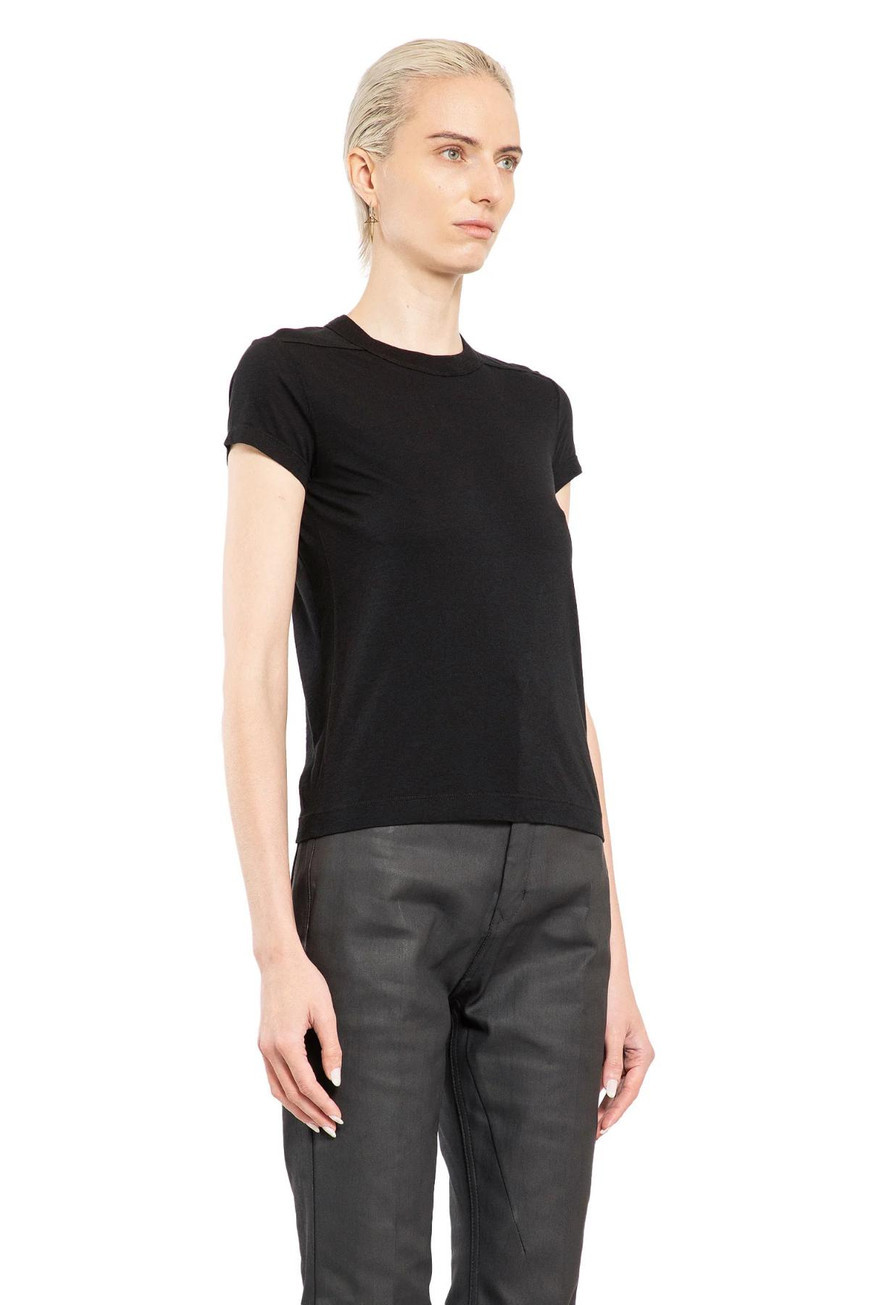 Rick Owens Short-sleeved Cotton T-shirt In Black