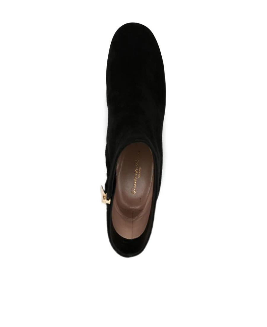 Gianvito Rossi Woman Ankle Boots Black Size 7 Leather In Black