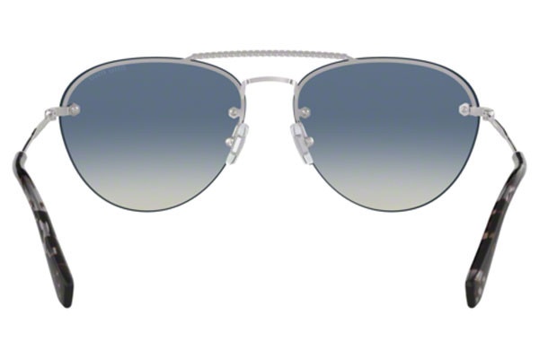 Miu Miu Logo Sunglasses In Gray