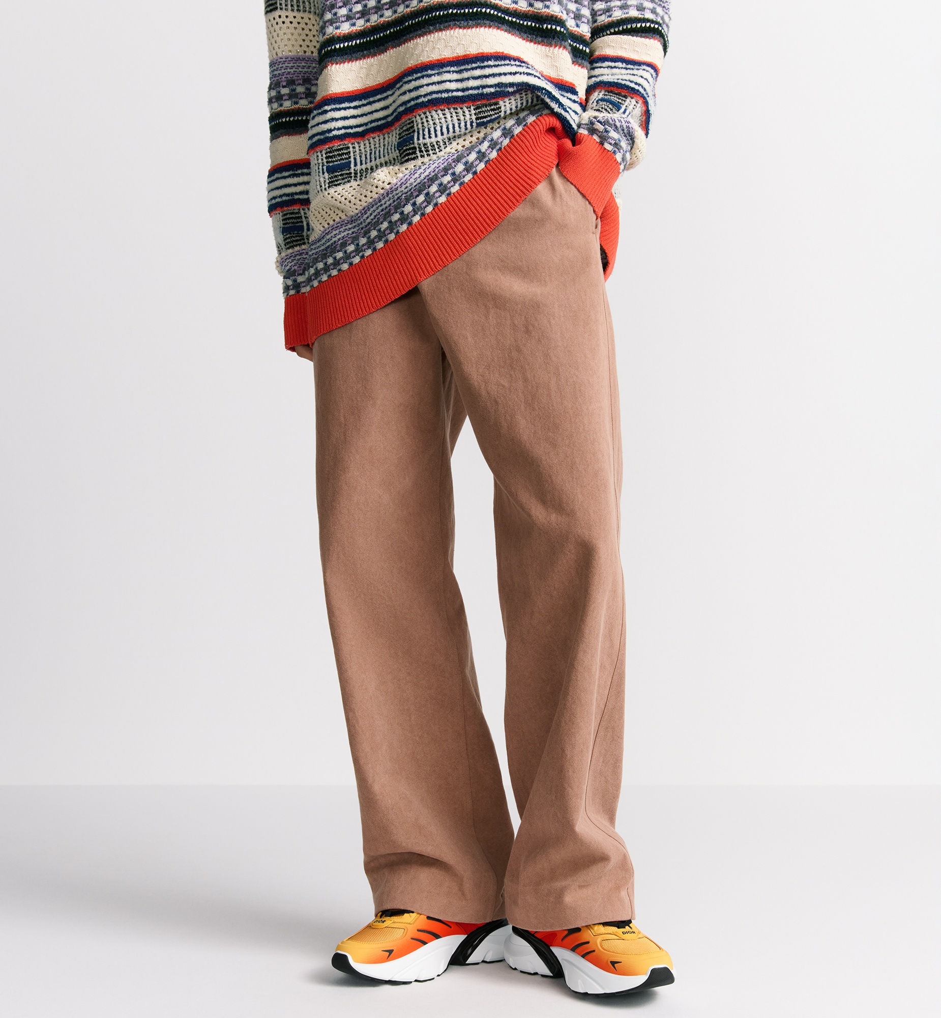 Dior Belt-loop Casual Pants In Pink
