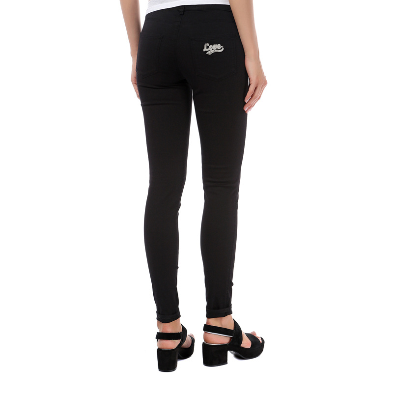 Moschino Denim Casual Pants In Black