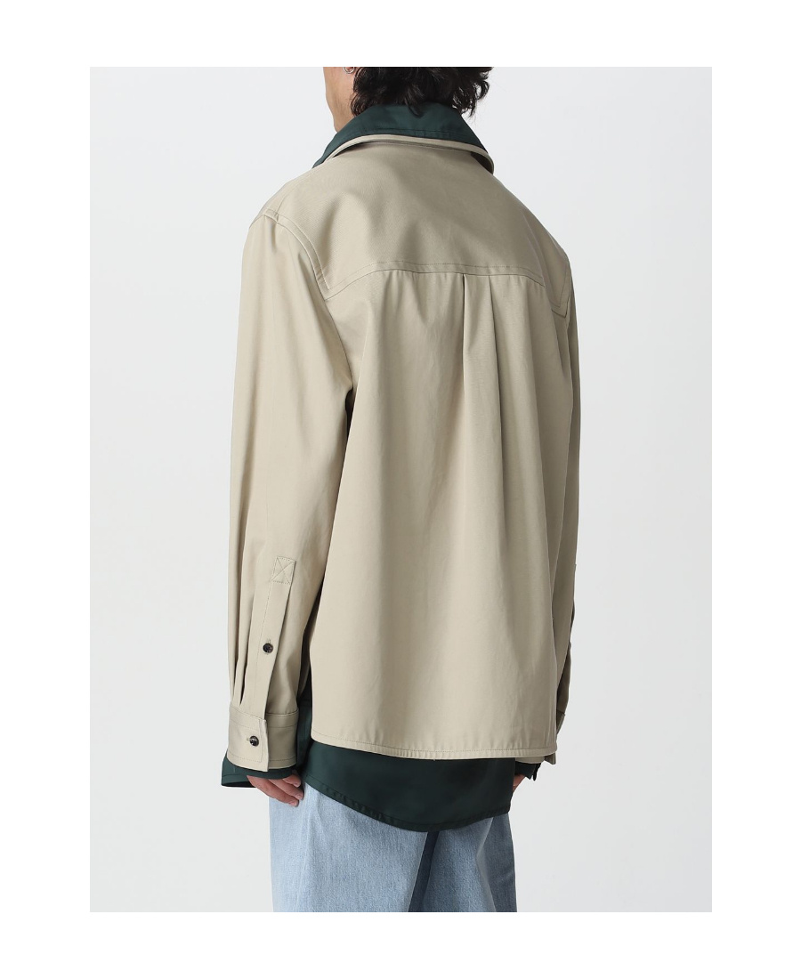 Bottega Veneta Logo Long-sleeved Shirt In Nude