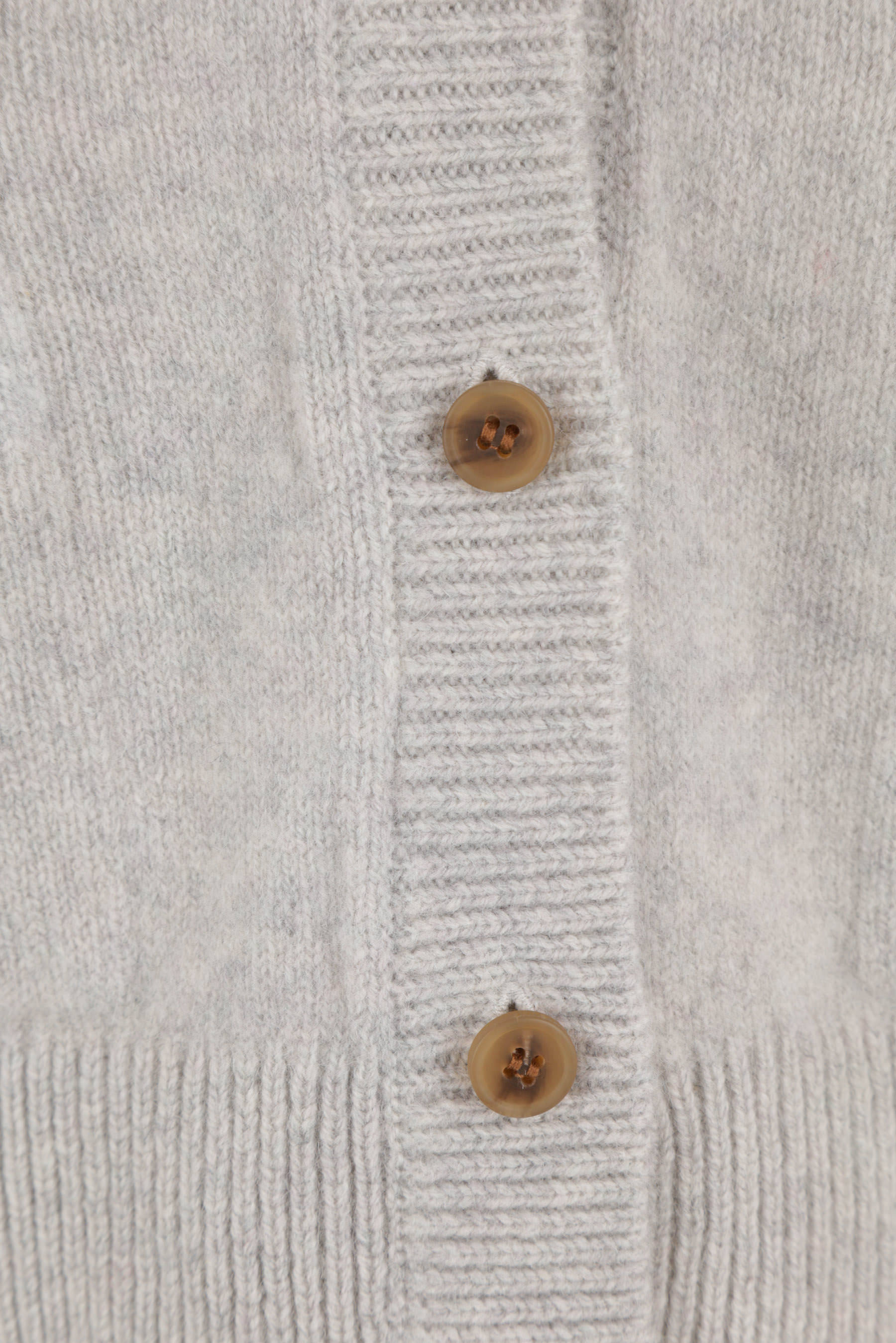 MAISON KITSUNÉ LOGO-PATCH V-NECK WOOL CARDIGAN