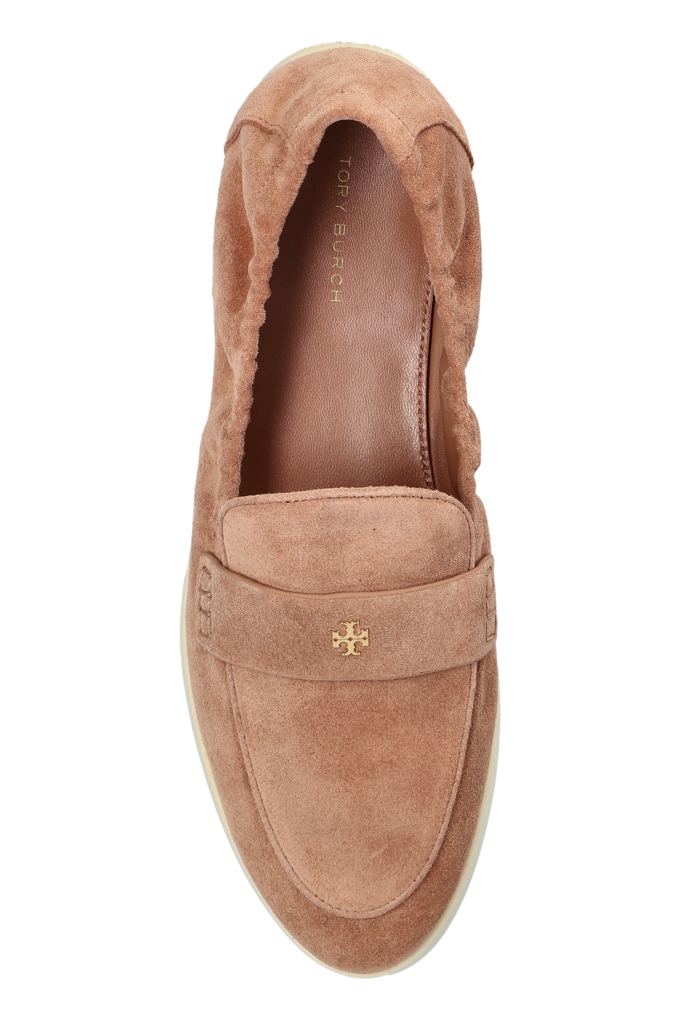 Tory Burch Suede Loafers In Brown