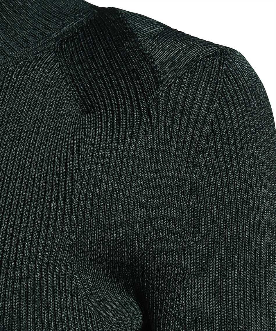 Stella Mccartney Compact Rib Knit Technical Top In Black