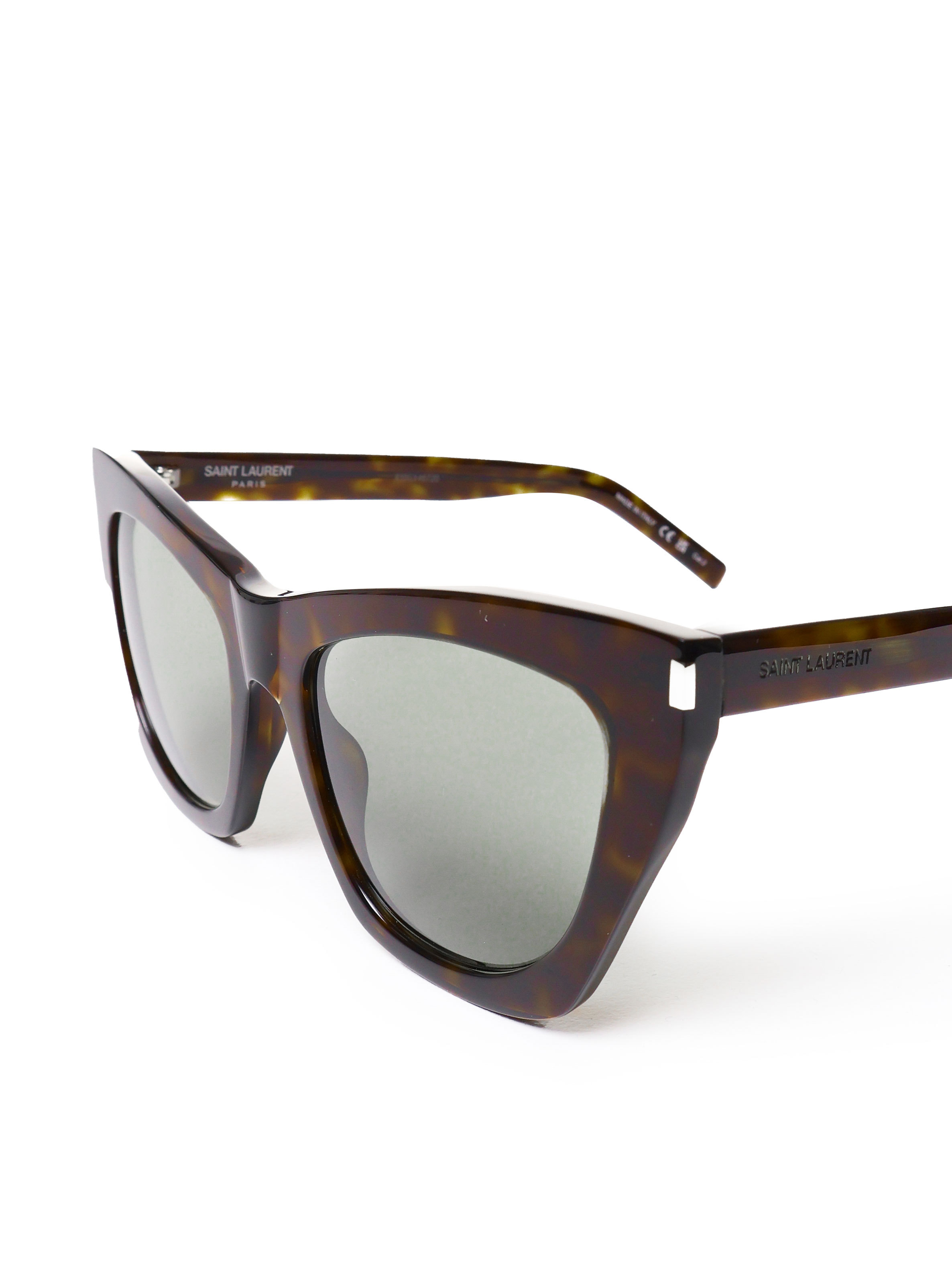 Saint Laurent Logo Sunglasses In White