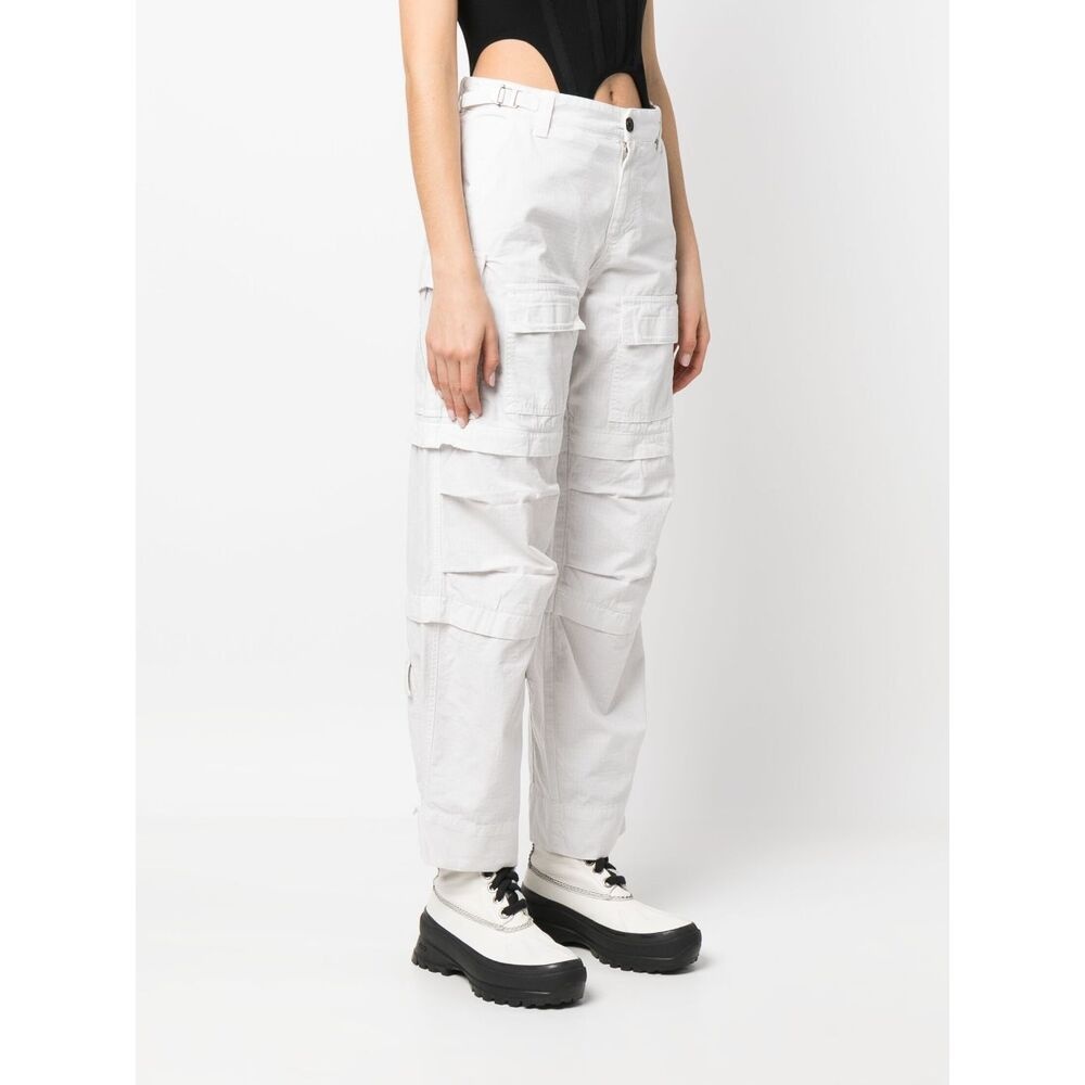 Darkpark Julia Ripstop Cargo Pants In White