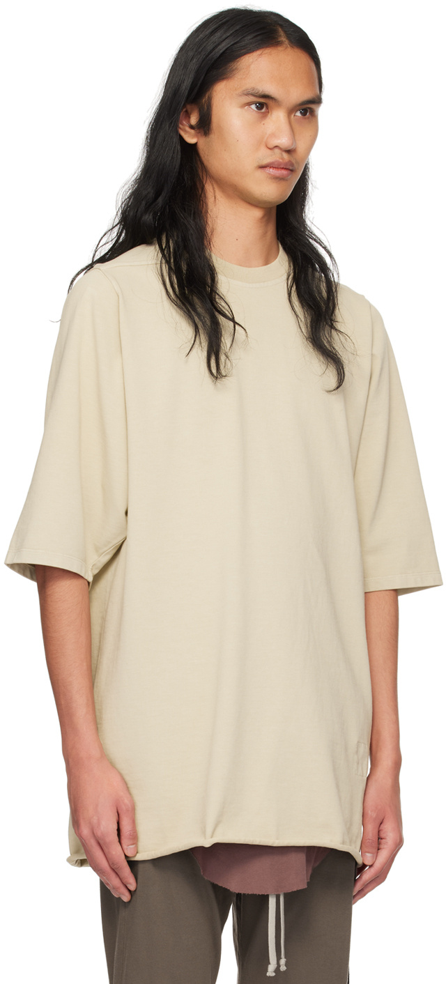 Rick Owens Drkshdw Jumbo Cotton T-shirt In Gray