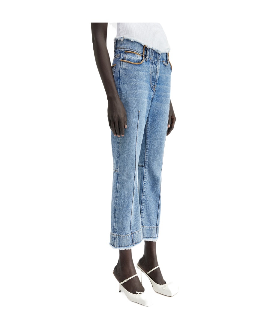 JACQUEMUS STRAIGHT DENIM TROUSERS