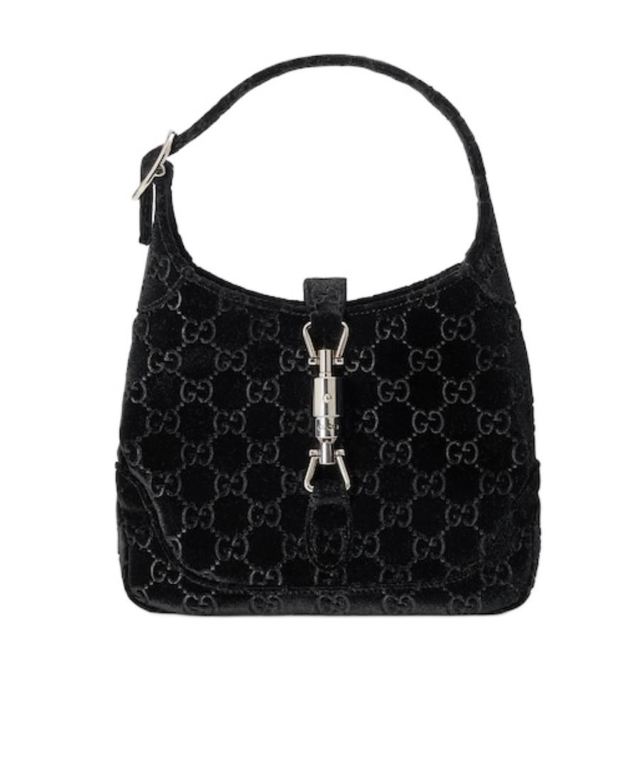 GUCCI SMALL JACKIE 1961 VELVET SHOULDER BAG