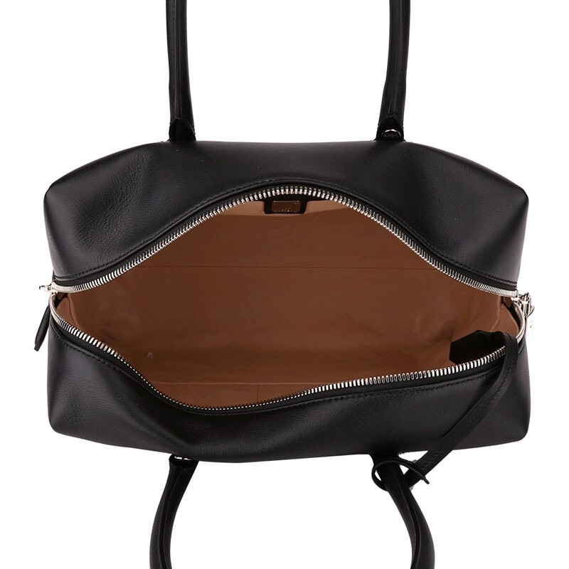 Mcm Logo Handbag In Black