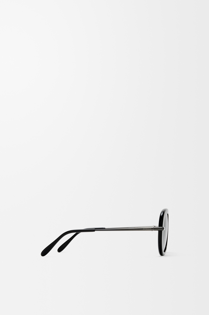 Loewe Pilot Slim Sunglasses In Black