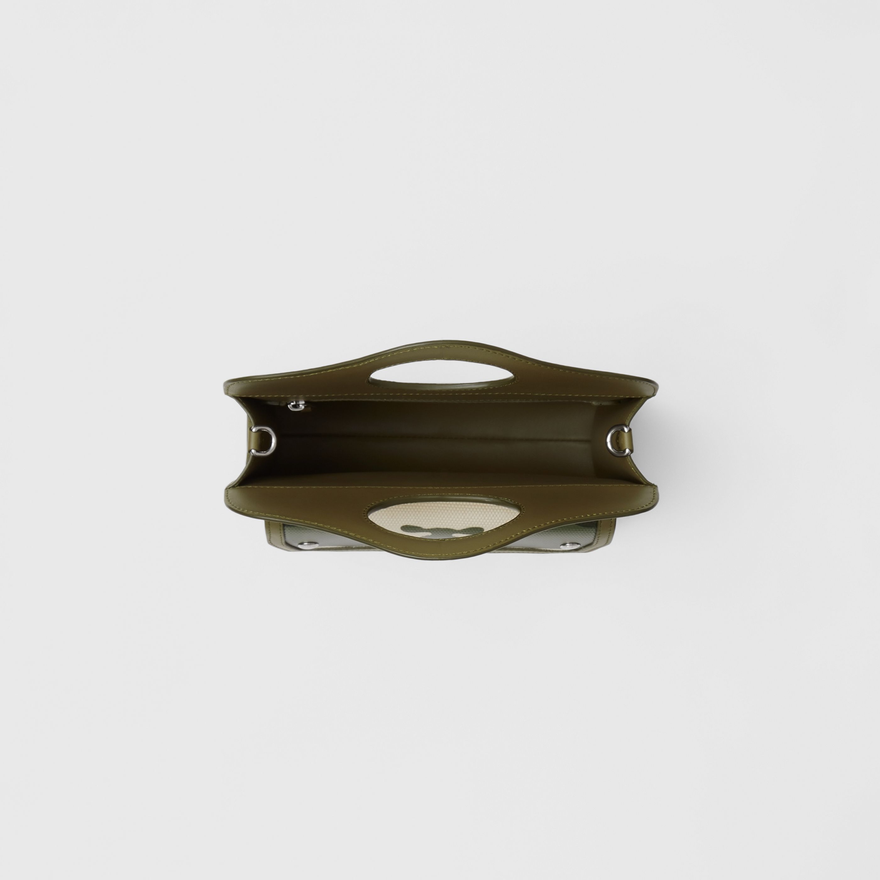 Burberry Mini Camouflage-print Tote Bag In Green
