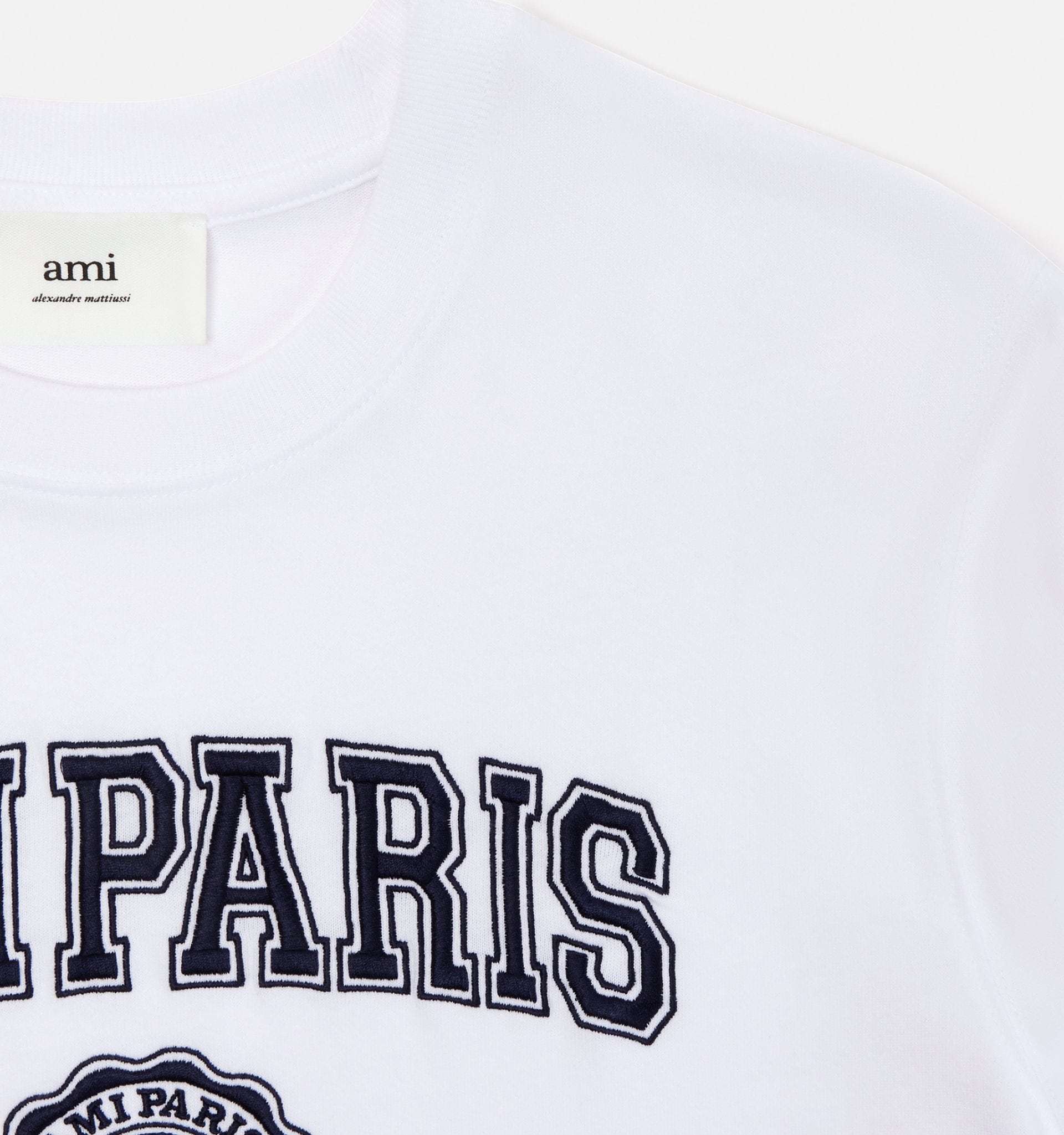 Ami Alexandre Mattiussi Logo-print Cotton T-shirt In White
