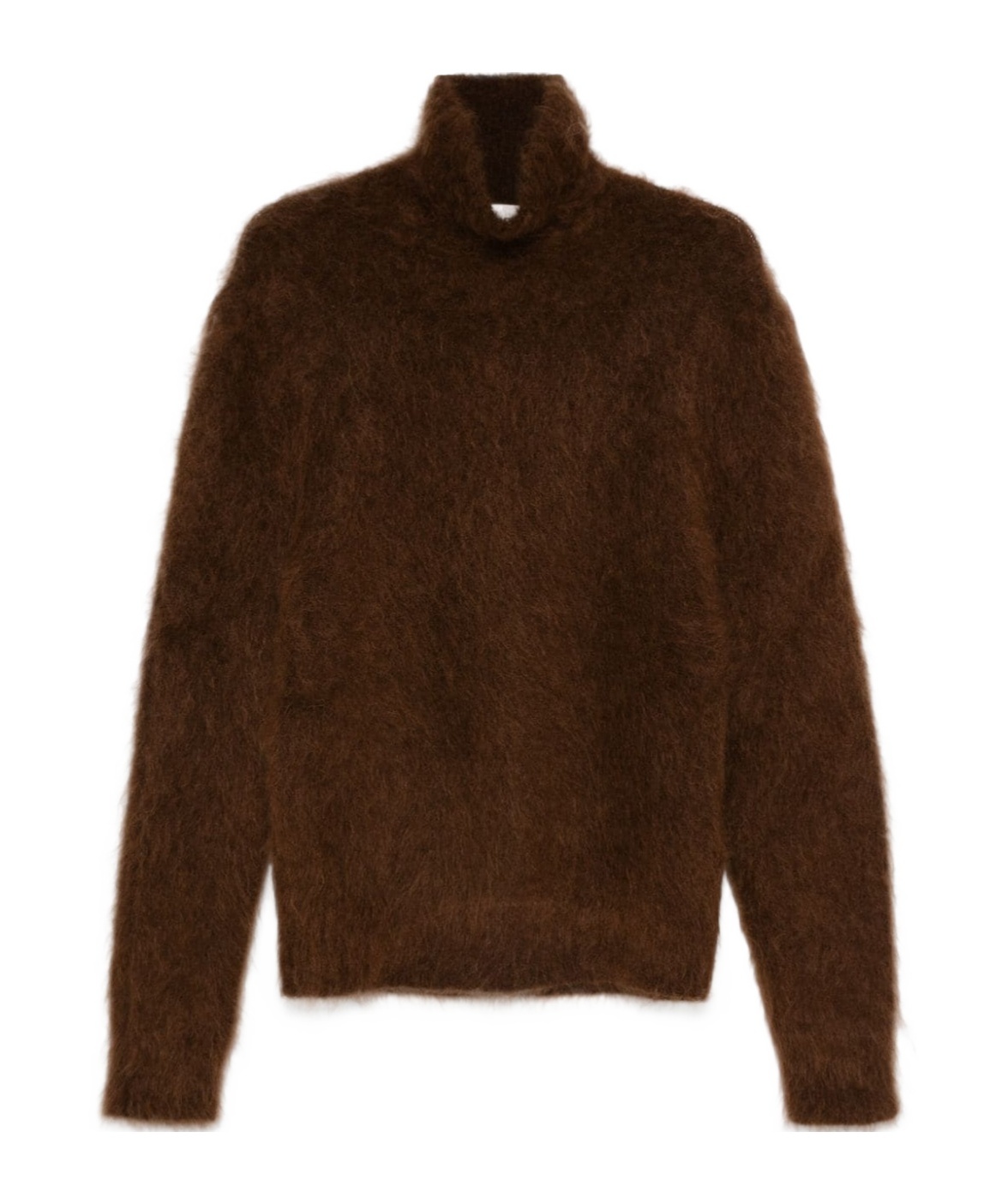 Shop Ami Alexandre Mattiussi Long-sleeved Sweater In Brown