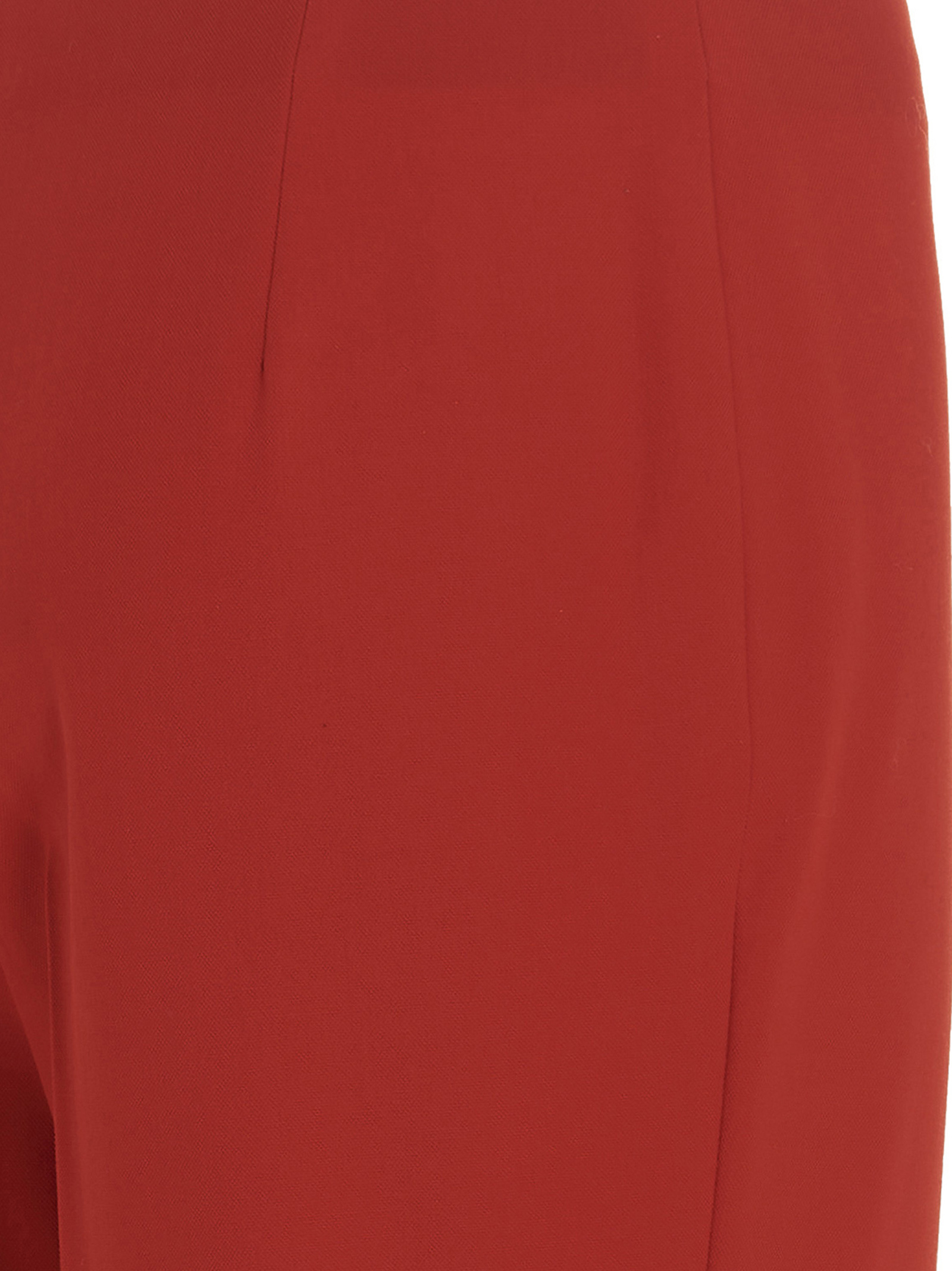 Shop Ferragamo Pleated Casual Pants In Red