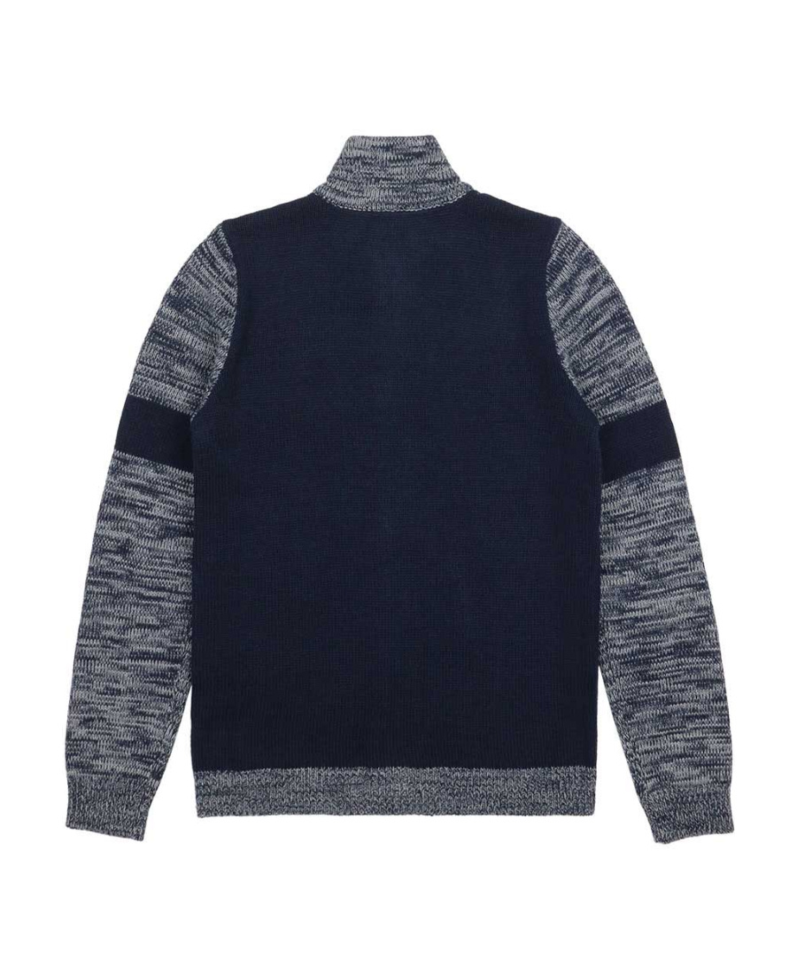 Ea7 Logo Cardigan In Black