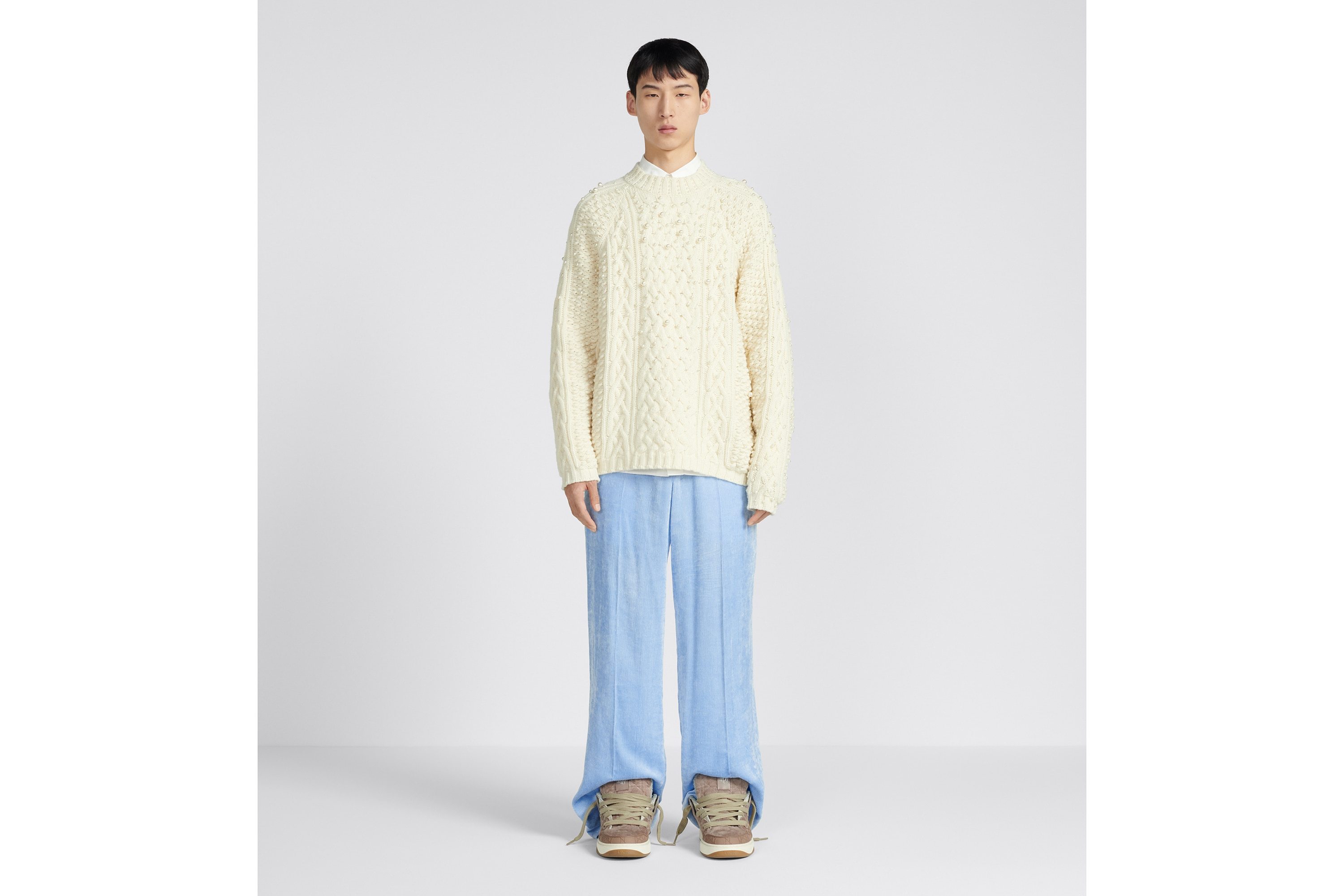 Dior Logo Casual Pants In Blue