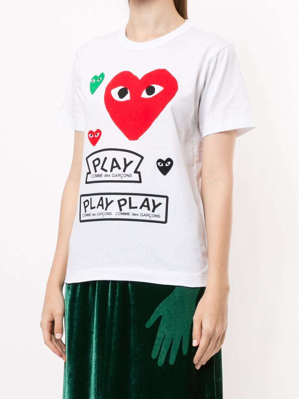 Comme Des Garçons Play T-shirt Comme Des Garcons Play Woman Color White In White