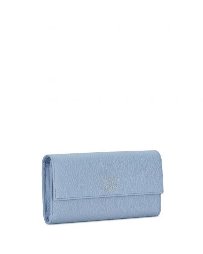 Gucci Double-folded Long Wallet In Blue
