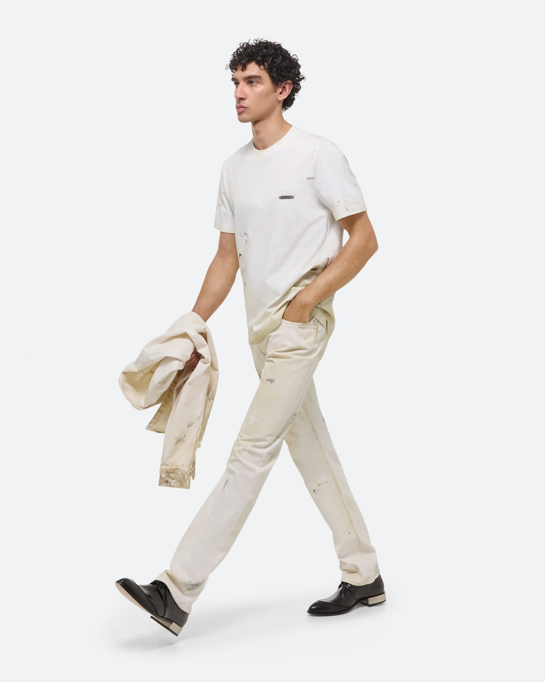 Helmut Lang Item O-neck Short-sleeved T-shirt In White