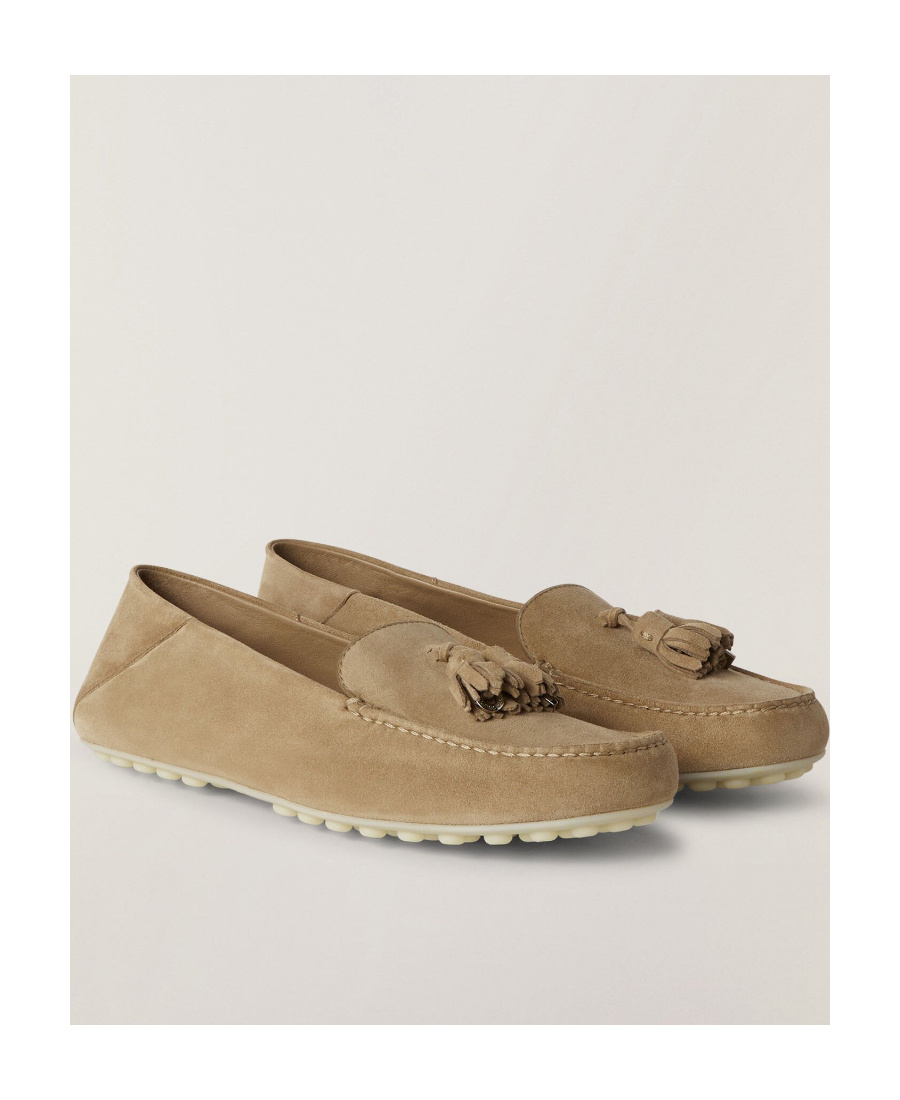Loro Piana Dot Sole Walk Mokasin Shoes In Brown