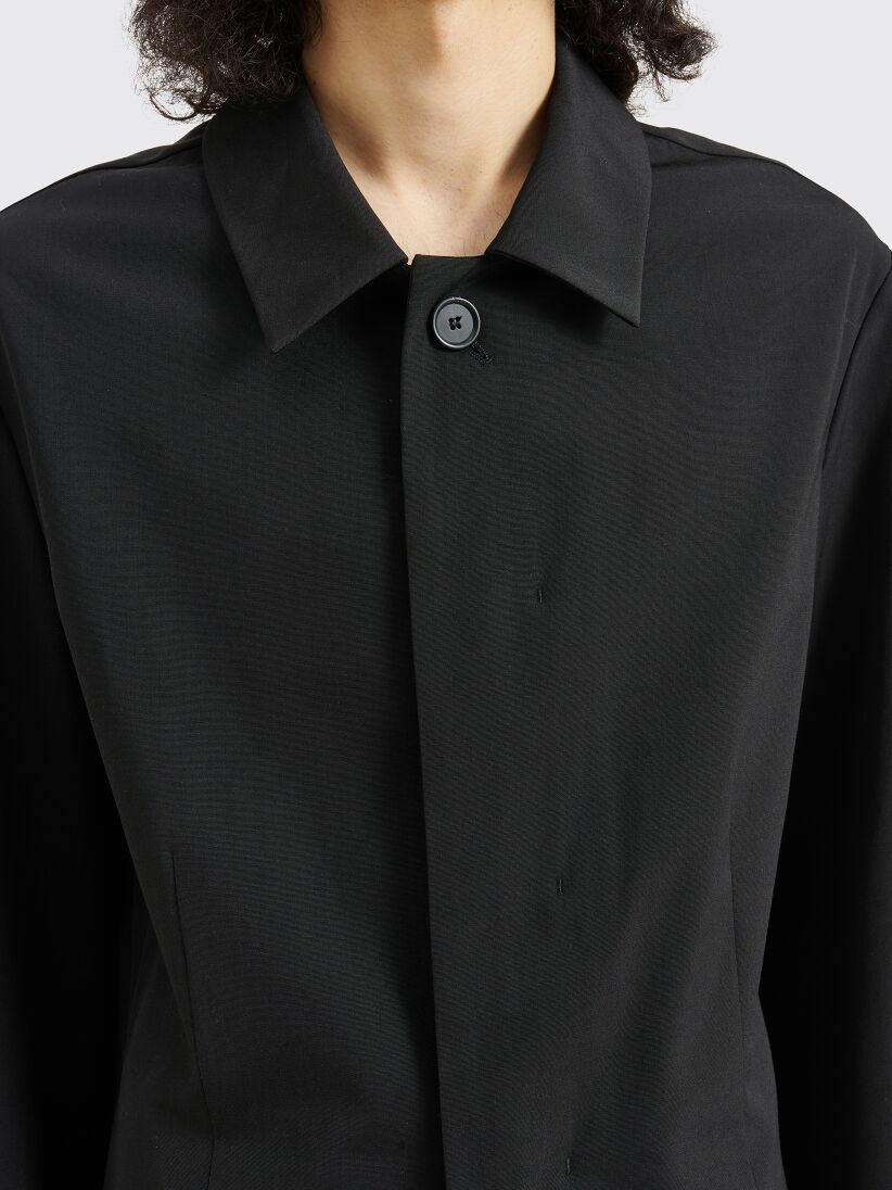 Acne Studios Logo Casual Jacket In Black