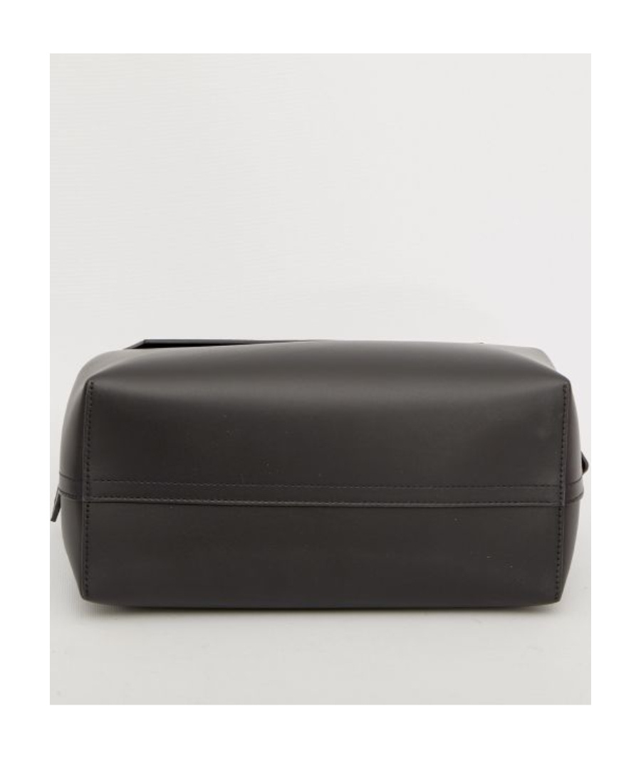 Burberry Black Leather Medium Tote Bag In Black
