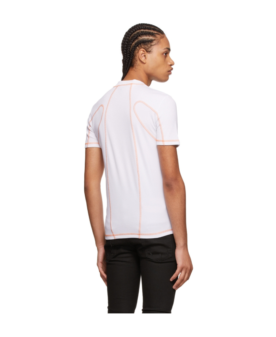 Just Cavalli Logo Round-neck T-shirt In White