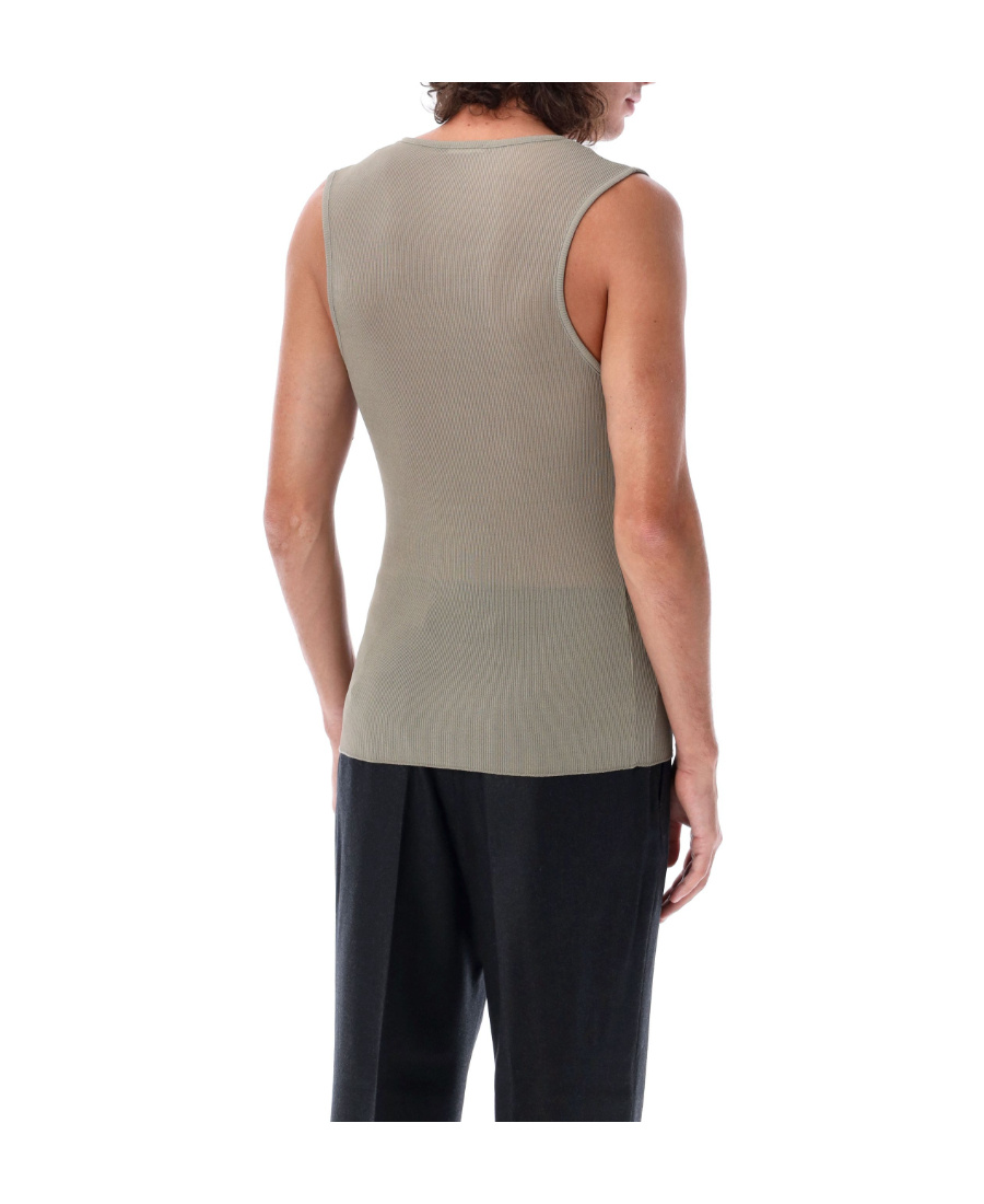 Ami Alexandre Mattiussi Ami Paris Crewneck Knitted Tank Top In Multicolor