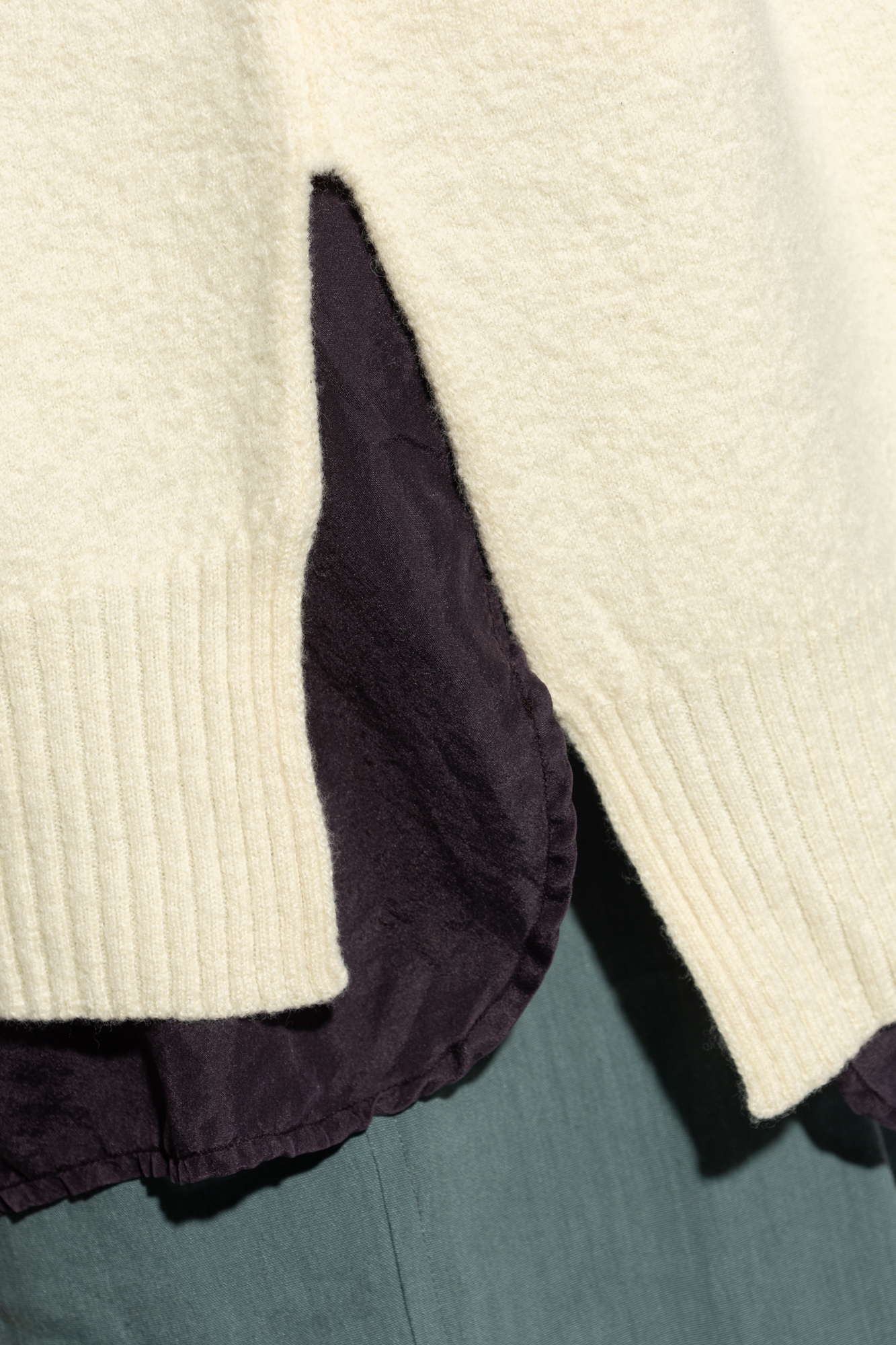Jil Sander + Ribbed-knit Sweater In White