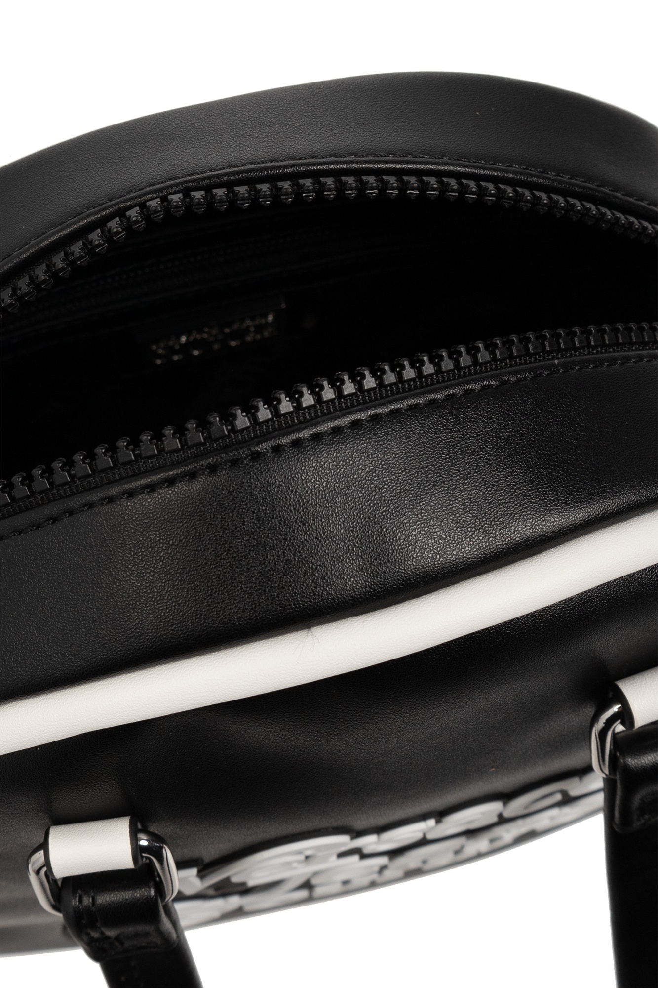 Versace Jeans Raised-logo Tote Bag In Black