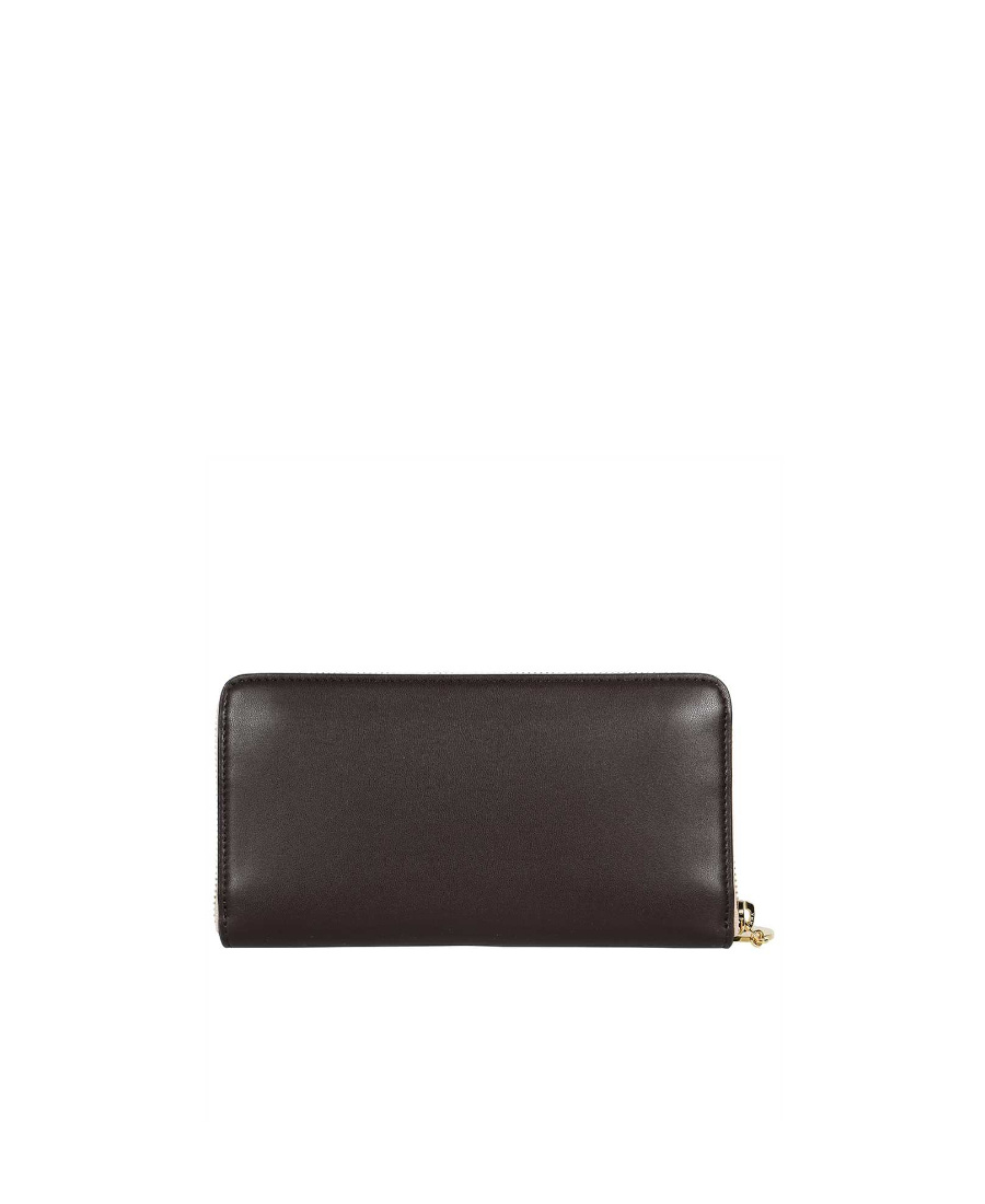 Stella Mccartney Logo-print Faux-leather Wallet In Black